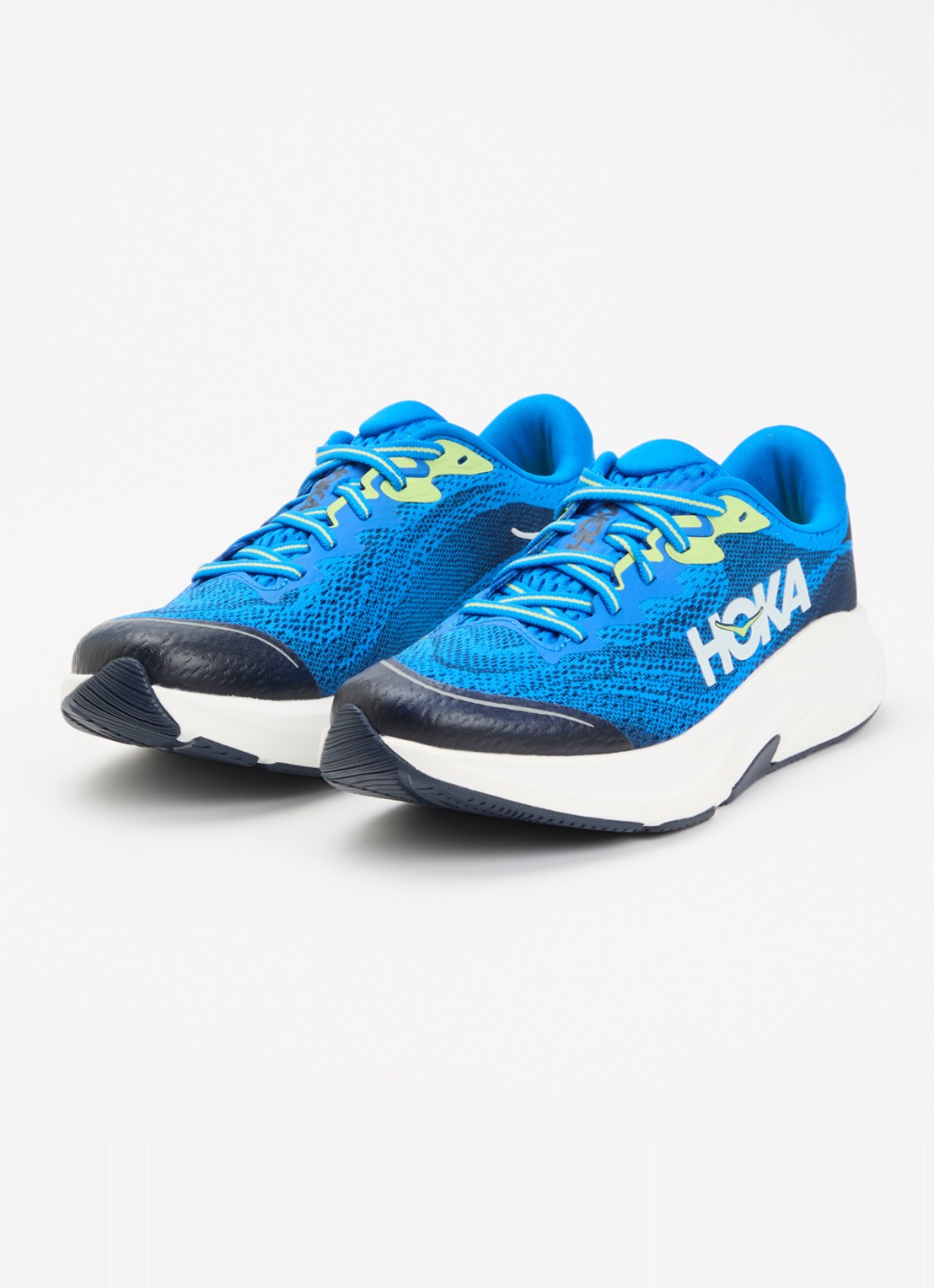 HOKA Rincon 4 sneaker met gebreid bovenwerk - detail 2 blauw
