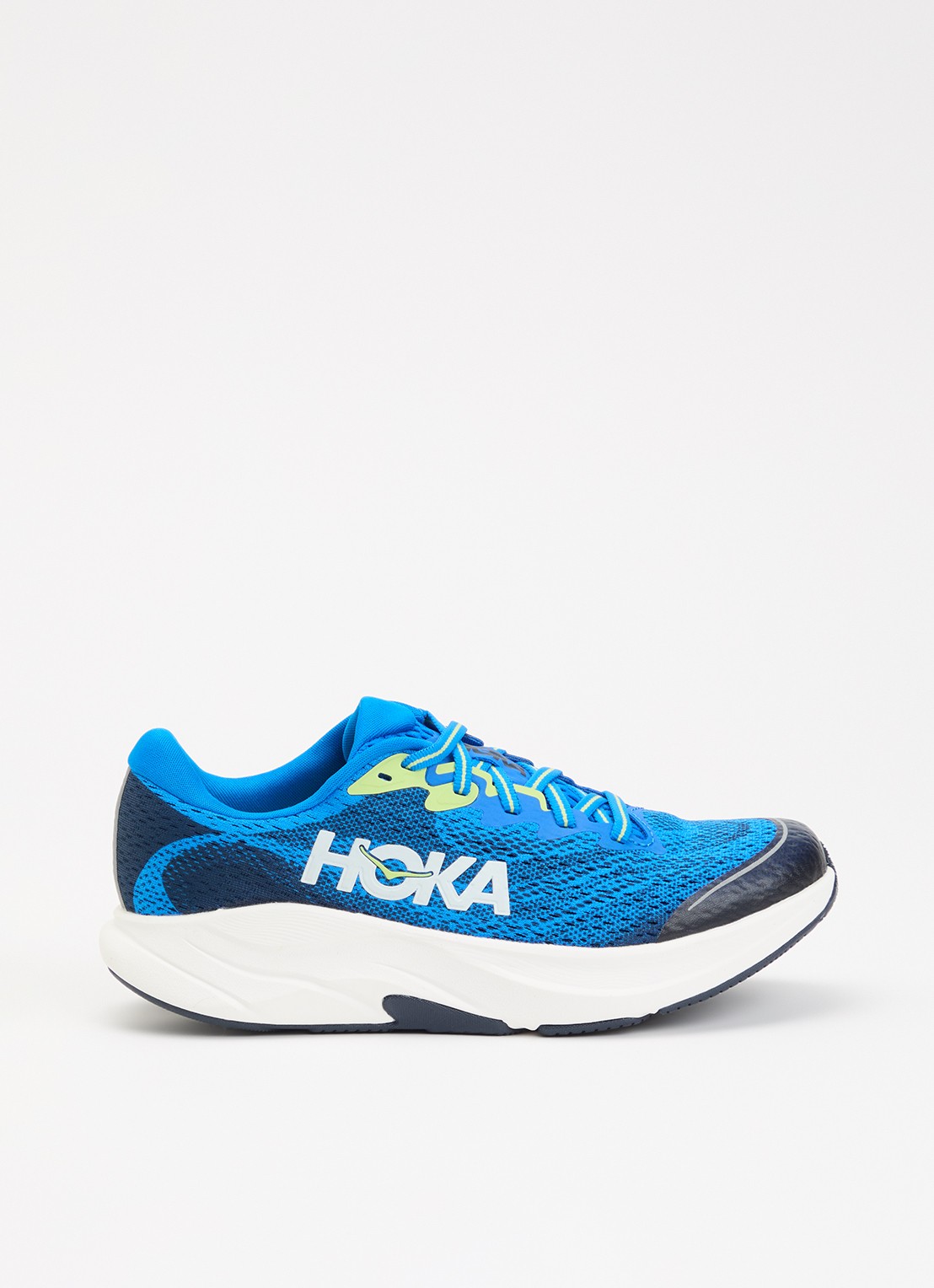 HOKA Rincon 4 sneaker met gebreid bovenwerk - voorkant 4 blauw