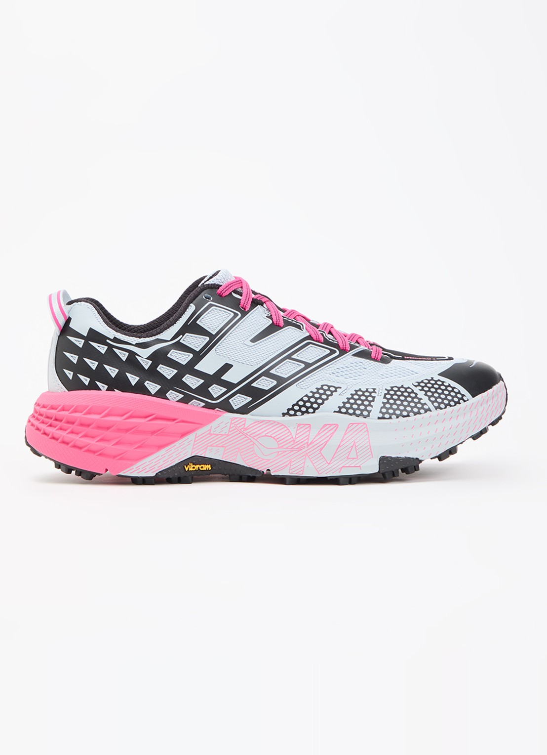 HOKA Speedgoat 2 sneaker met mesh details - voorkant lichtblauw
