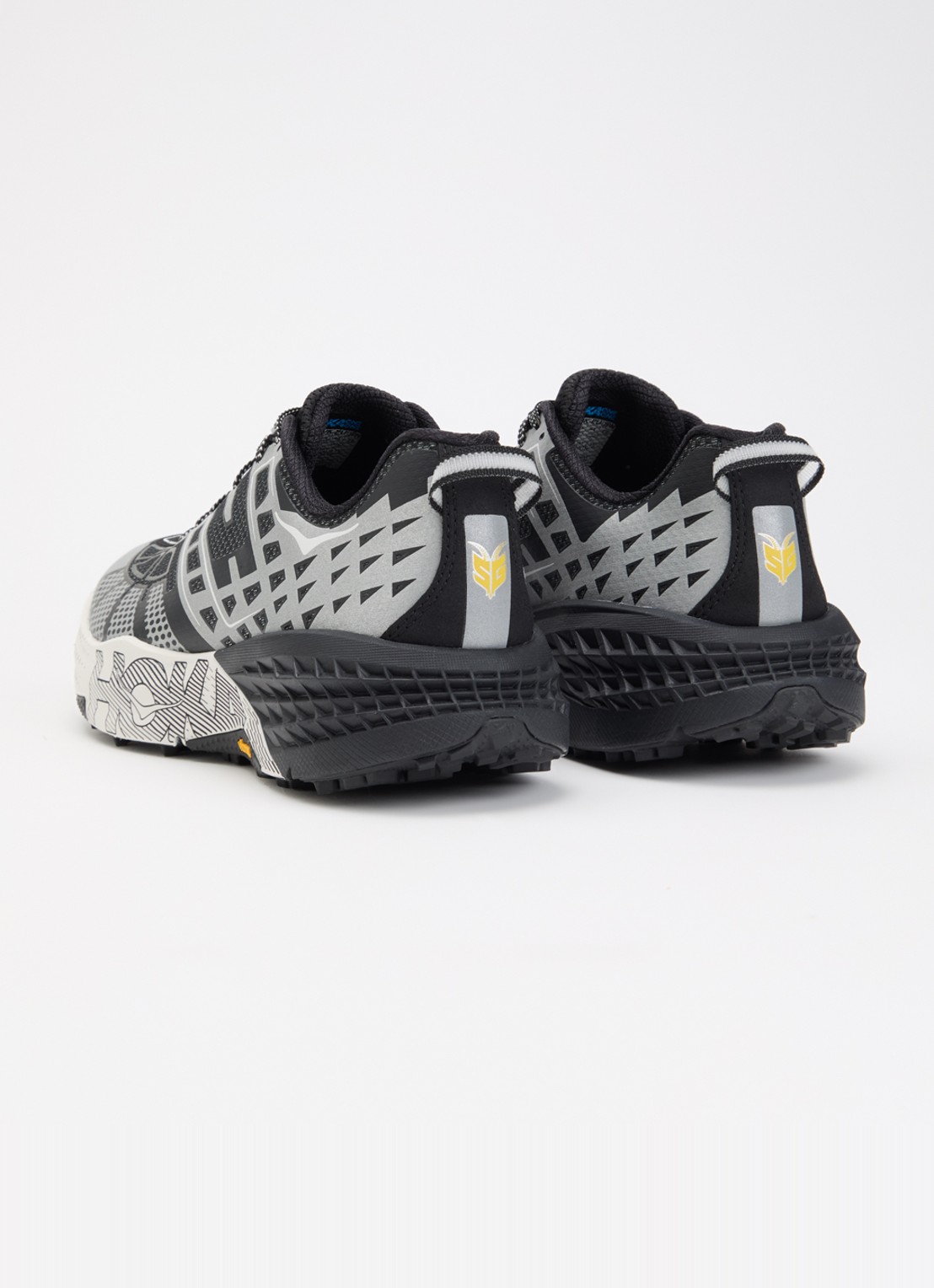 HOKA Speedgoat 2 sneaker van mesh met logo - achterkant 5 zwart