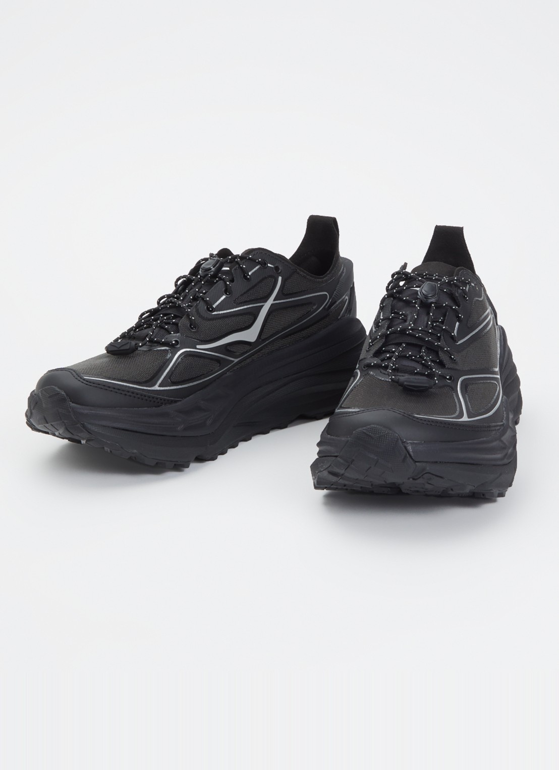 HOKA Stinson One7 sneaker van mesh - detail 2 zwart