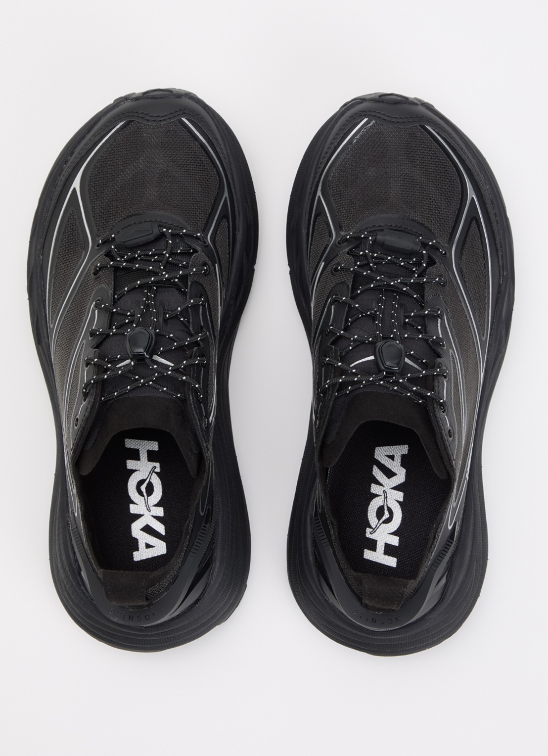 HOKA Stinson One7 sneaker van mesh - detail 3 zwart