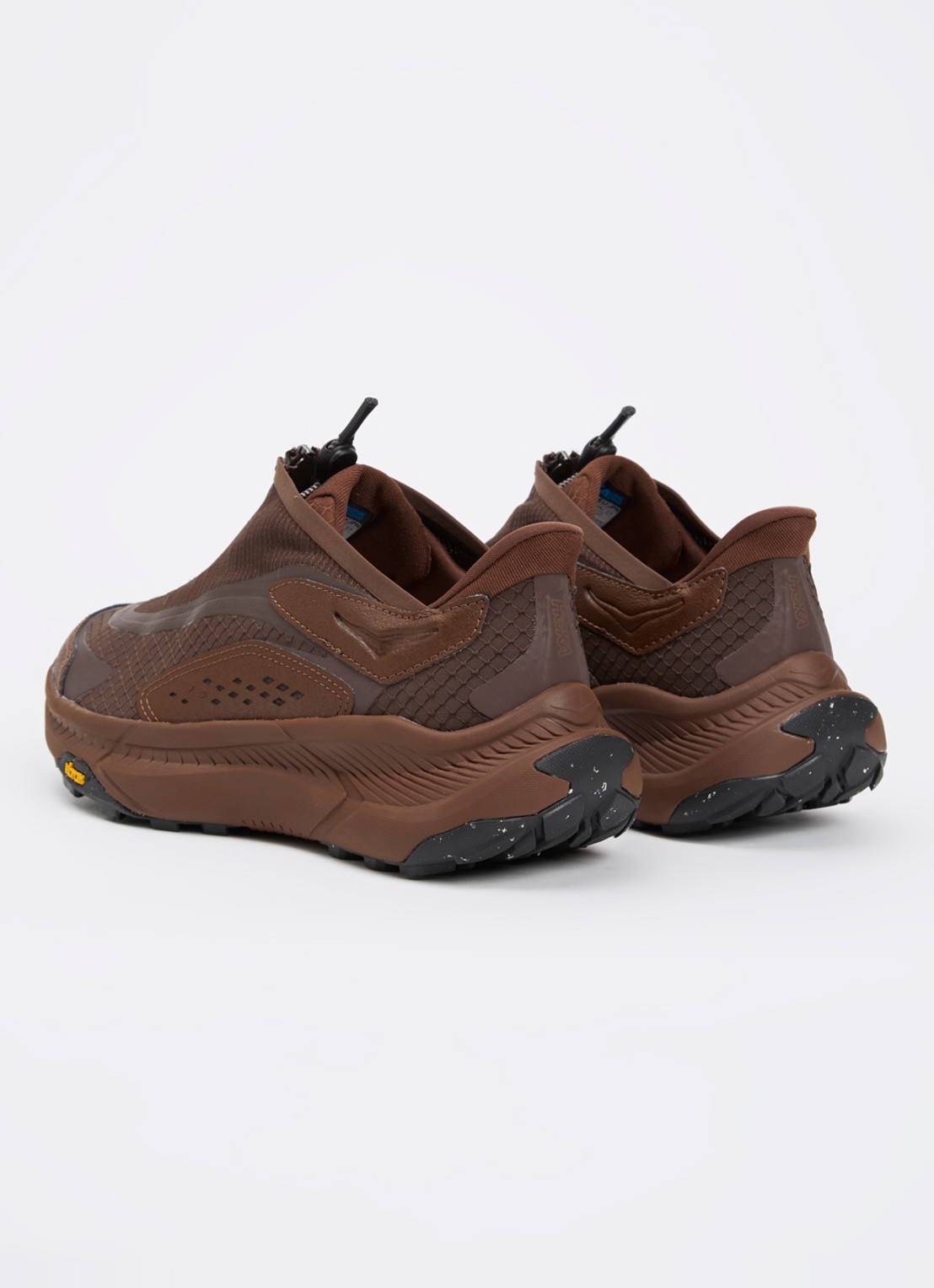 HOKA U Project Transport sneaker met mesh detail - achterkant 3 bruin