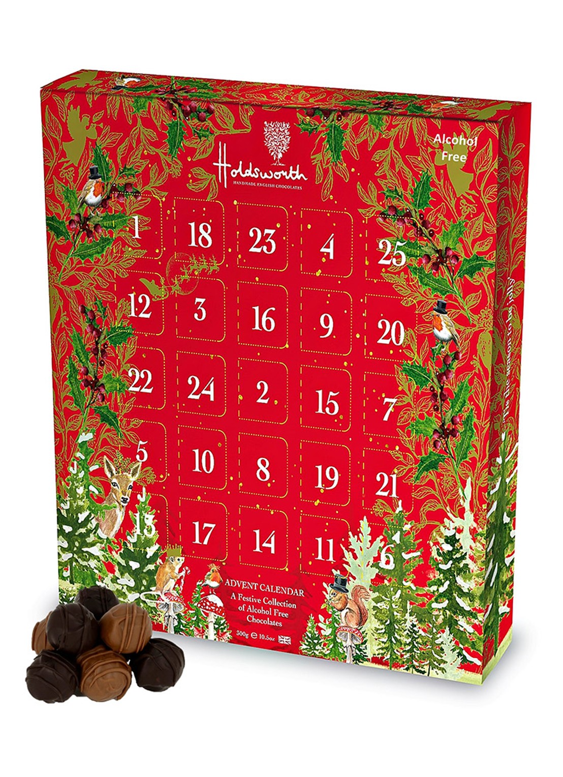 Holdsworth Enchanted Forest adventkalender met chocolade - 23 dagen - voorkant undefined