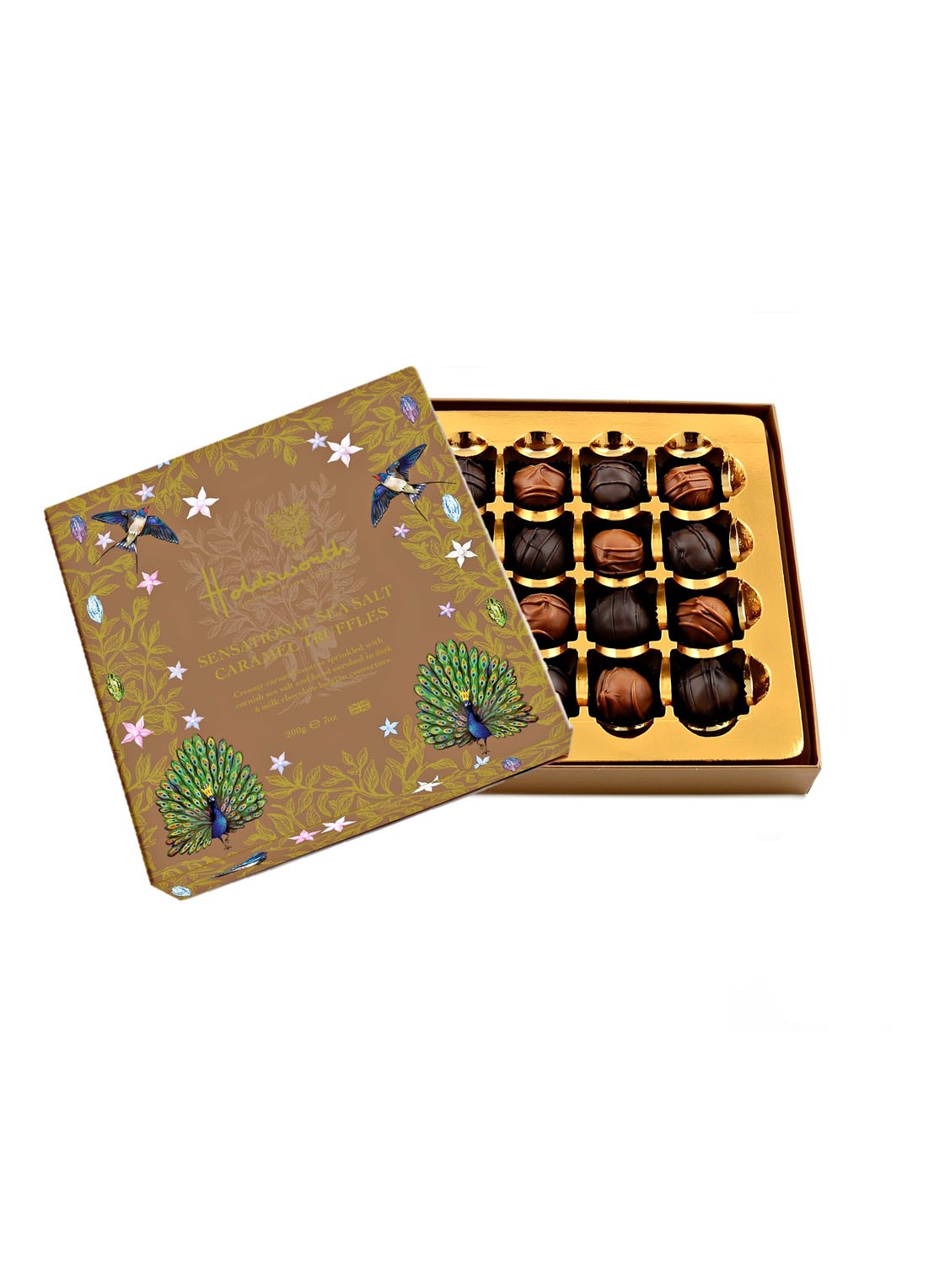 Holdsworth Sensational Sea Salt Caramel chocolade truffels 200 gram - voorkant undefined