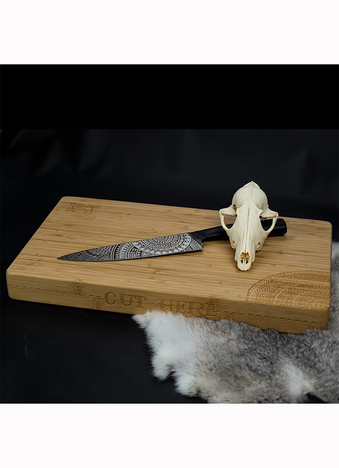Homey's By Schiffmacher koksmes 32 cm - detail 4 zwart