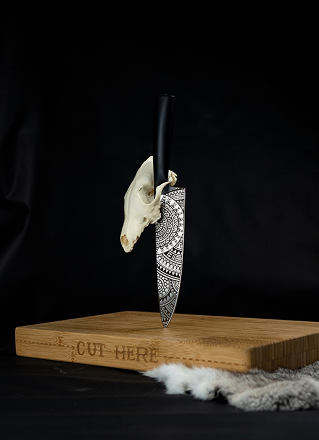 Homey's By Schiffmacher koksmes 32 cm - detail 5 zwart