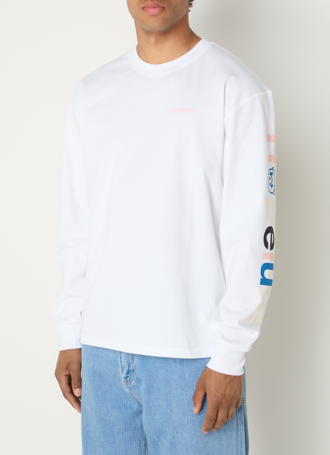 Hopeium Longsleeve met logo- en backprint - achterkant multicolor