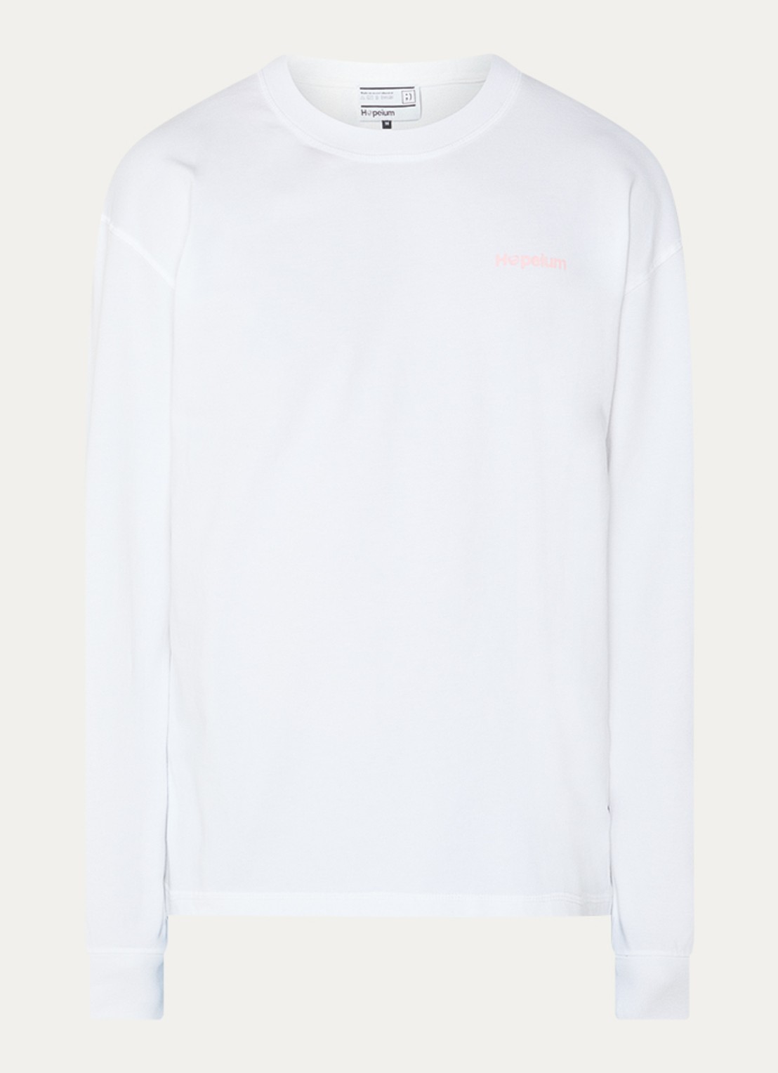 Hopeium Longsleeve met logo- en backprint - voorkant 2 multicolor