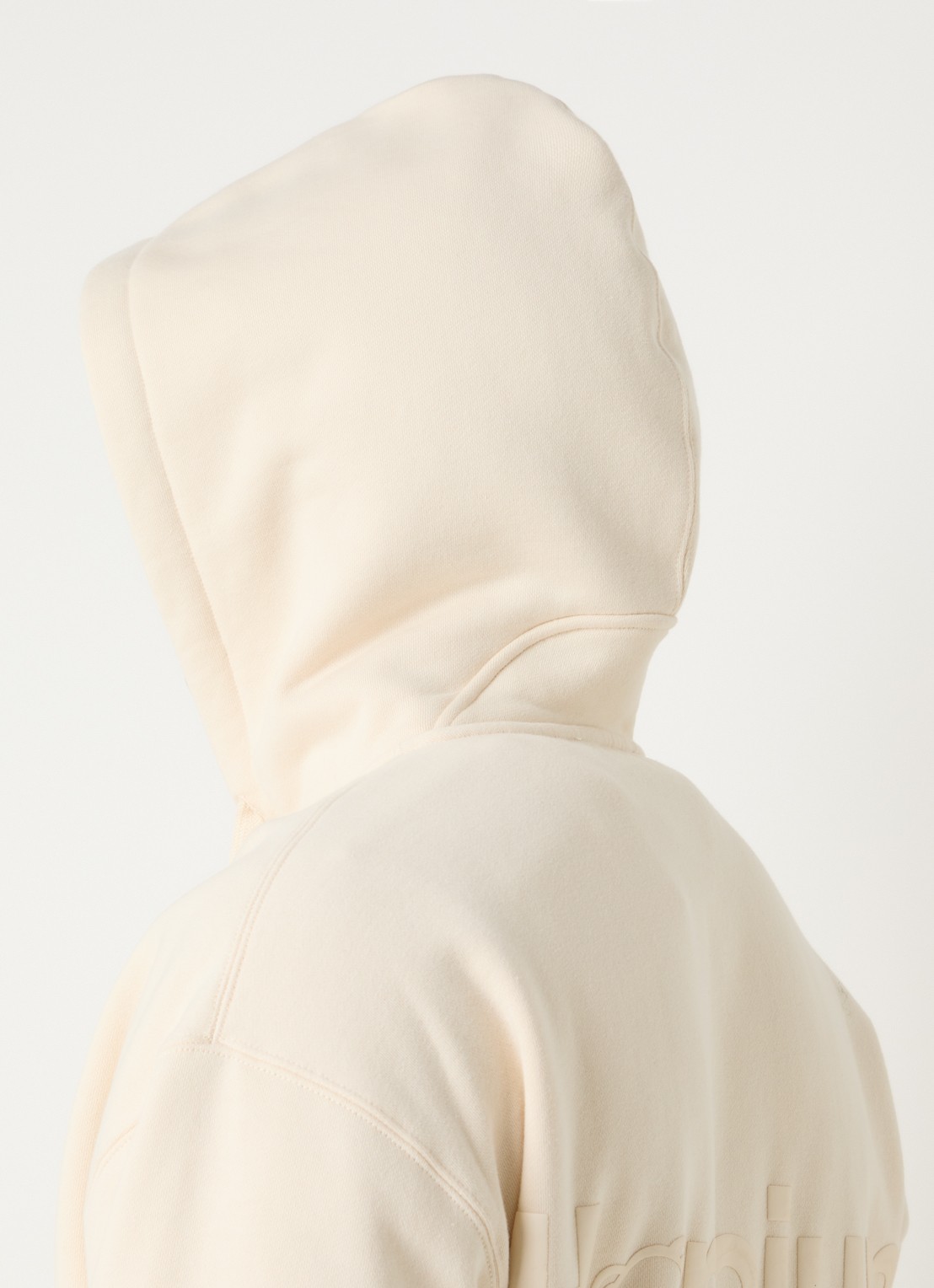 Hopeium Sweatvest met logo- en backprint - detail 5 creme