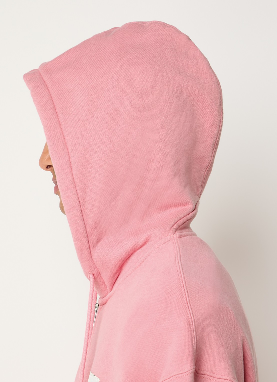 Hopeium Sweatvest met steekzakken - detail 4 roze