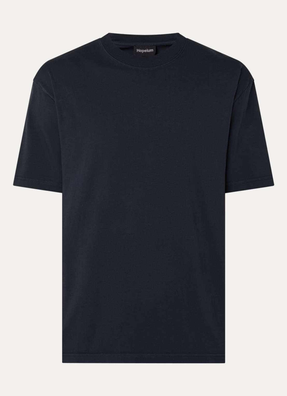 Hopeium T-shirt met backprint - voorkant 2 antraciet