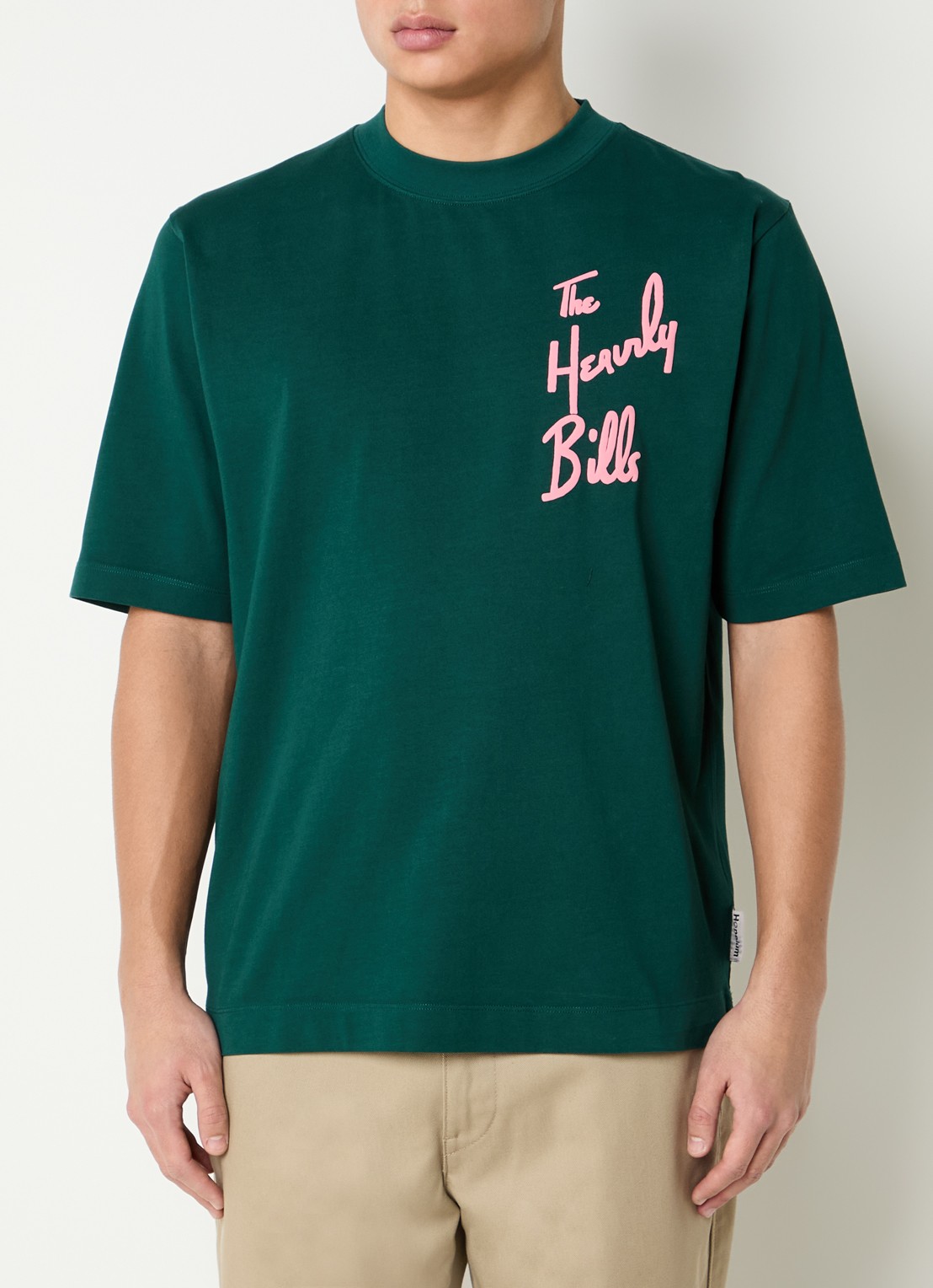 Hopeium T-shirt met logoprint - detail 4 groen