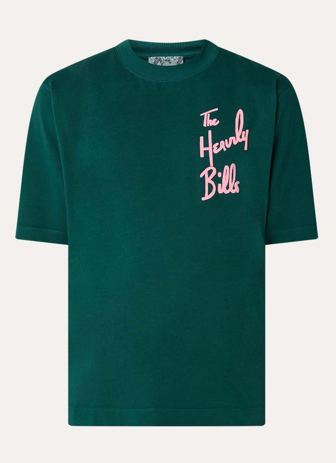Hopeium T-shirt met logoprint - voorkant groen