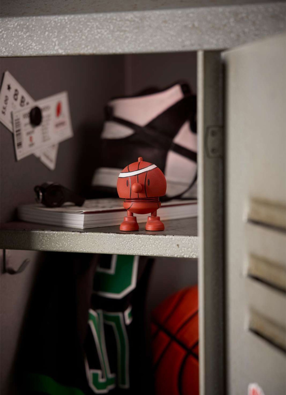 Hoptimist Basketball Bumble S ornament 7,6 cm - voorkant 3 orange