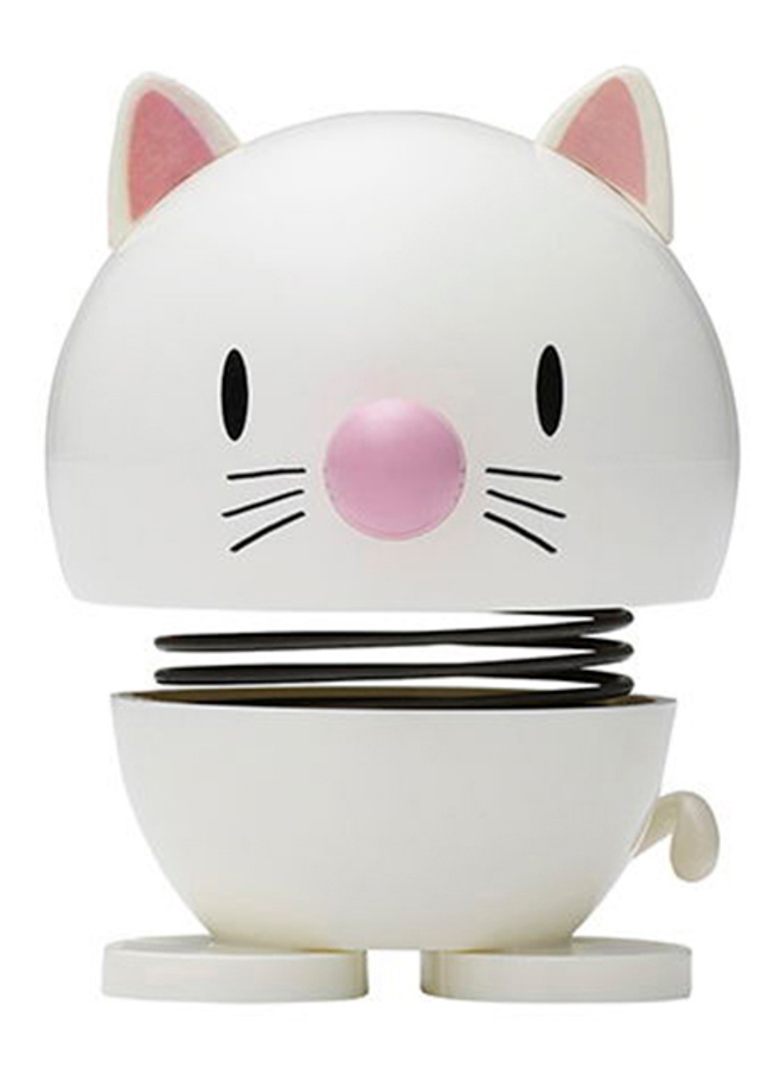 Hoptimist Cat ornament 7,3 cm - voorkant wit