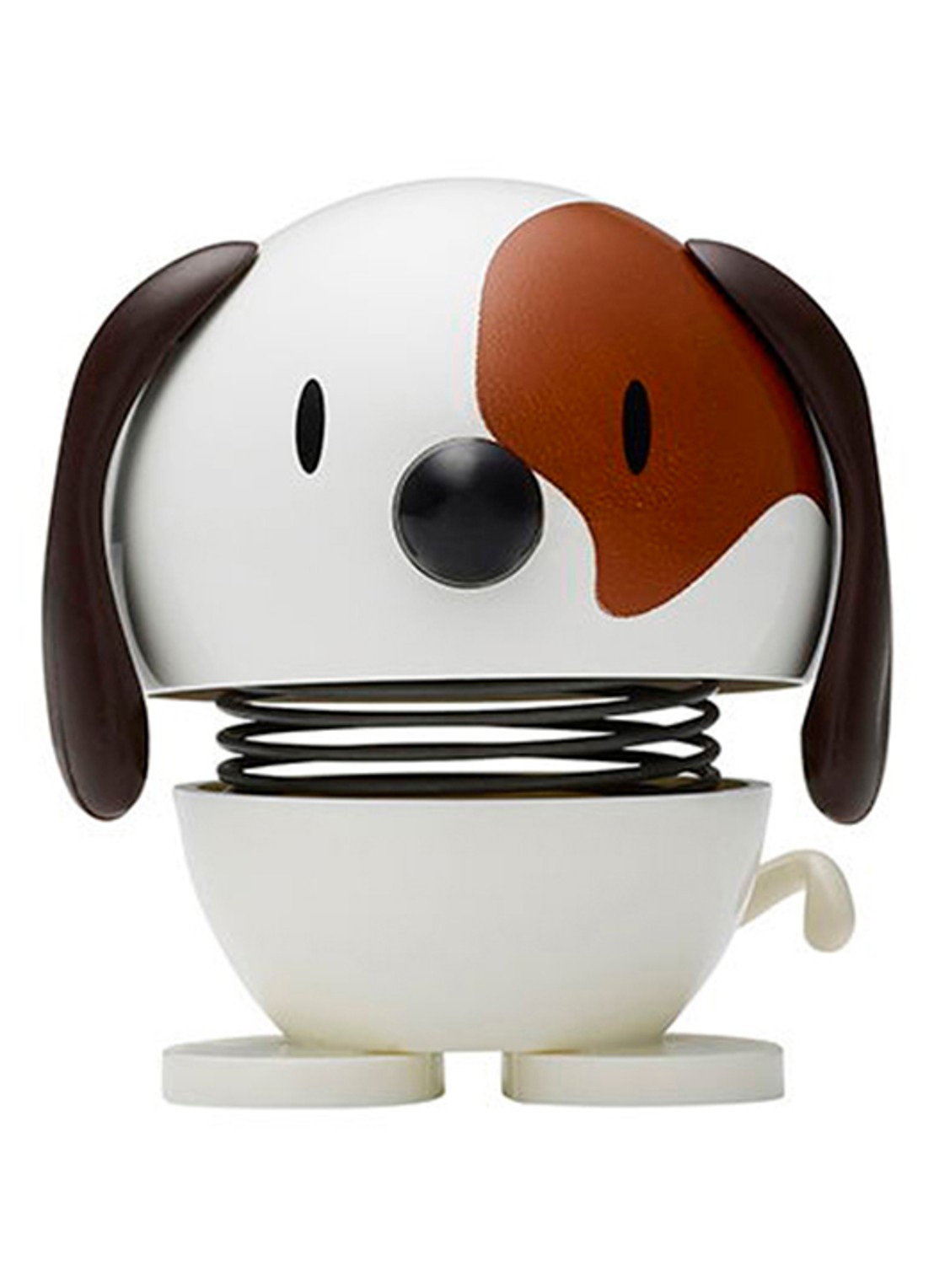 Hoptimist Dog ornament 7,2 cm - voorkant 2 wit