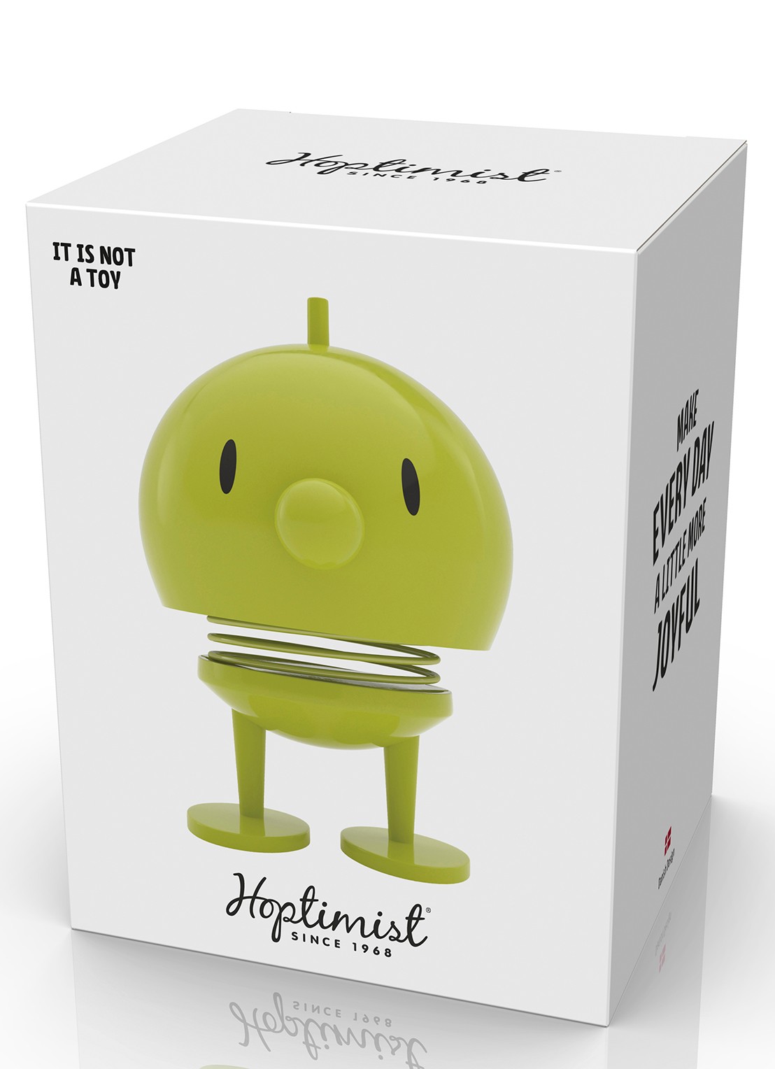 Hoptimist Hoptimist Bumble M ornament 9,5 cm - detail lime