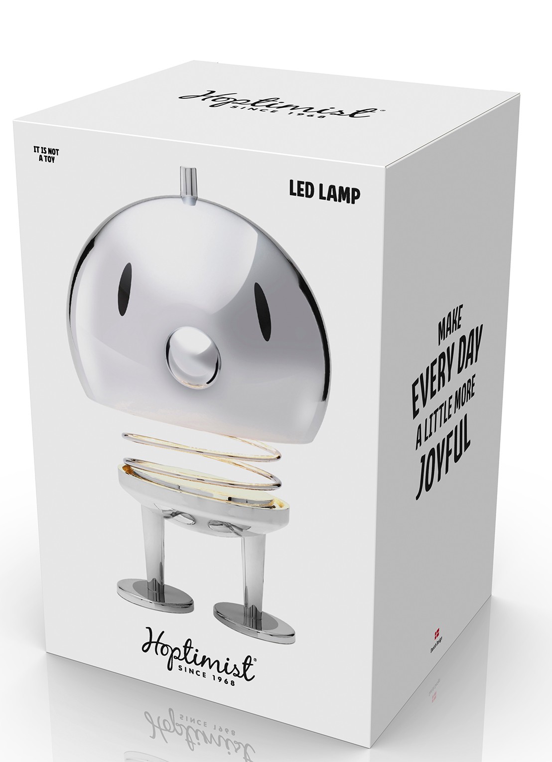 Hoptimist Led lamp XL 24 cm - detail zilver