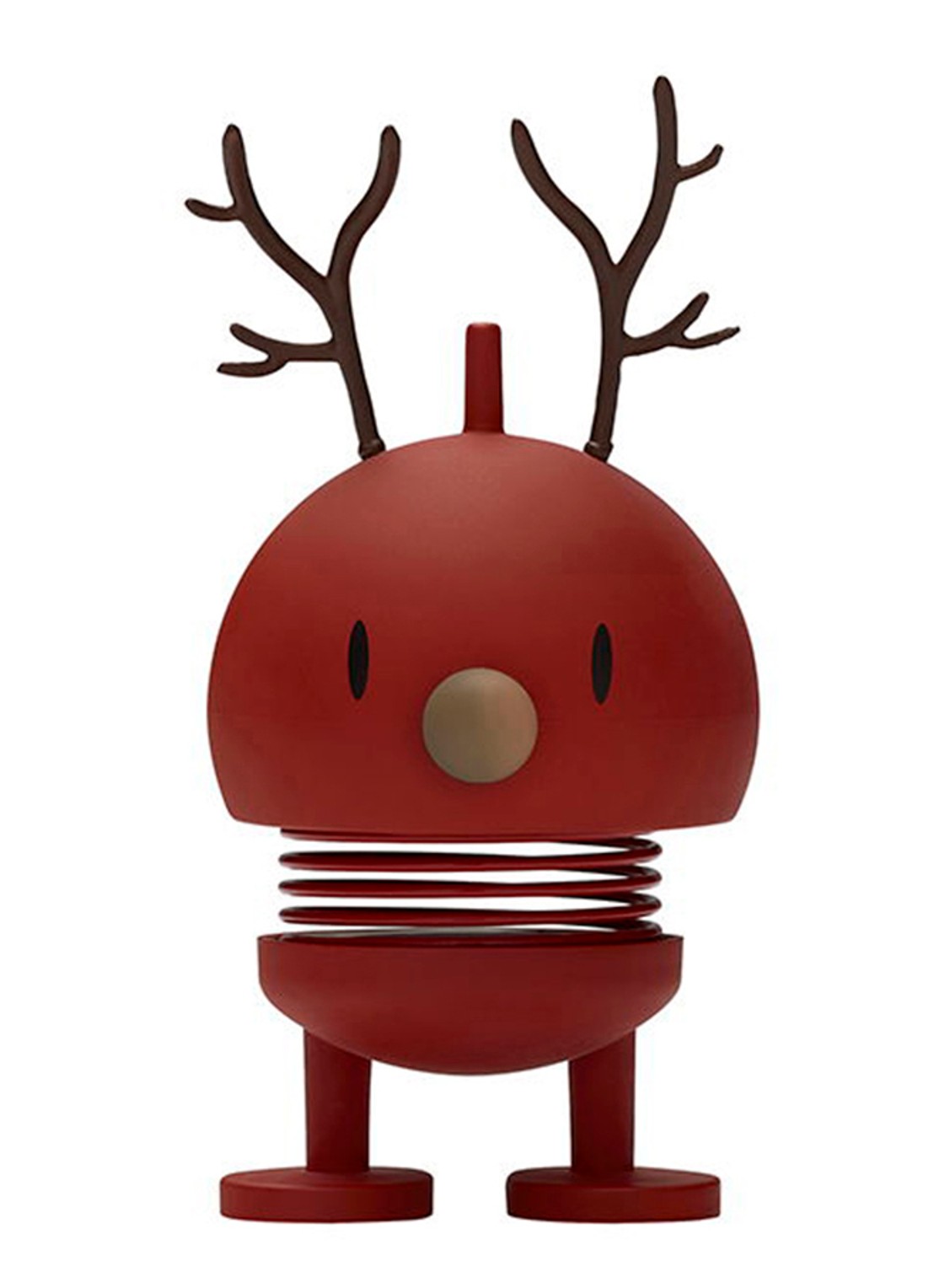 Hoptimist Soft Reindeer Bumble S ornament 7,2 cm - voorkant rood