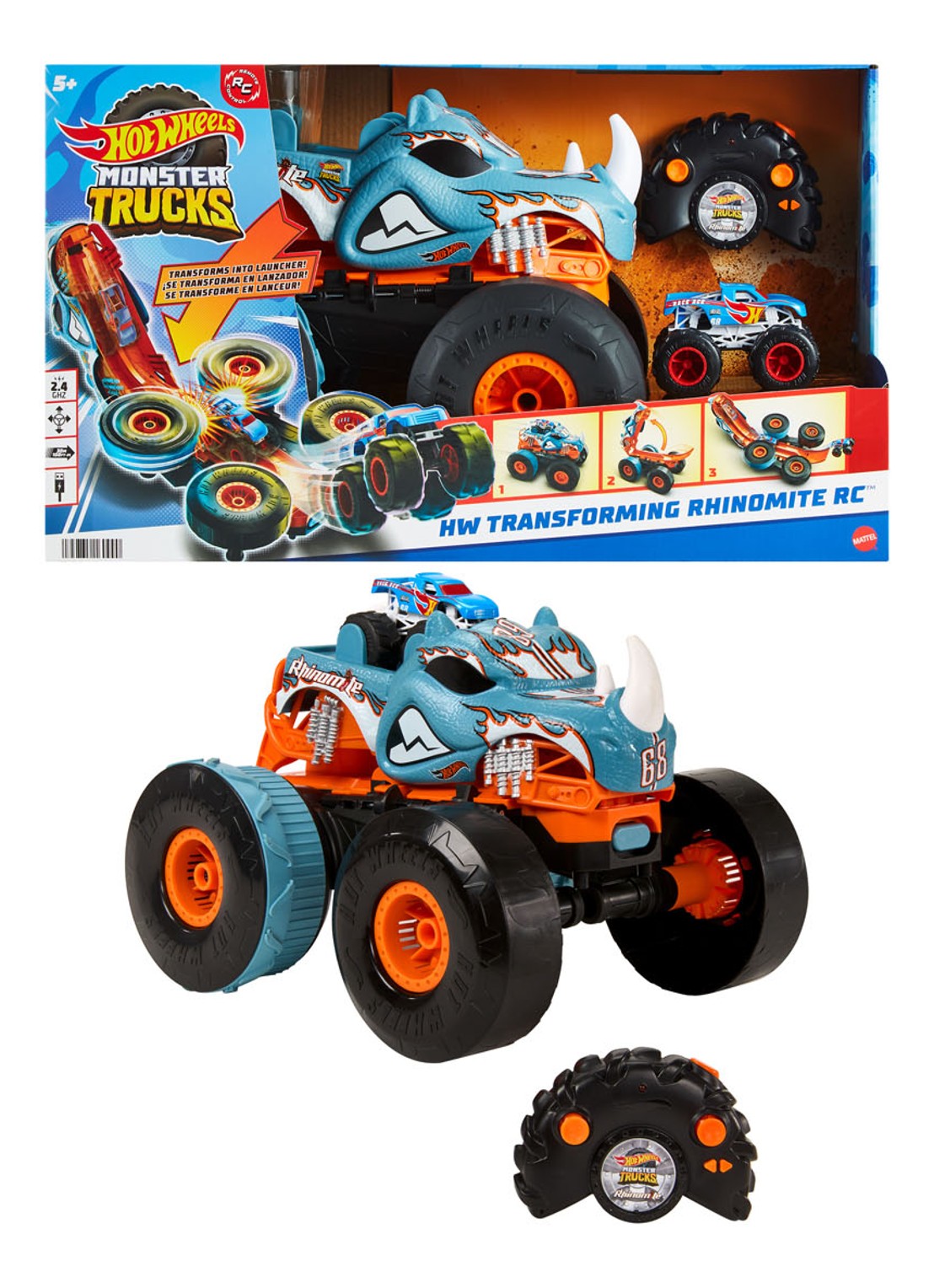Hot Wheels Hot Wheels Monster Trucks speelgoedvoertuig - voorkant 5 multicolor