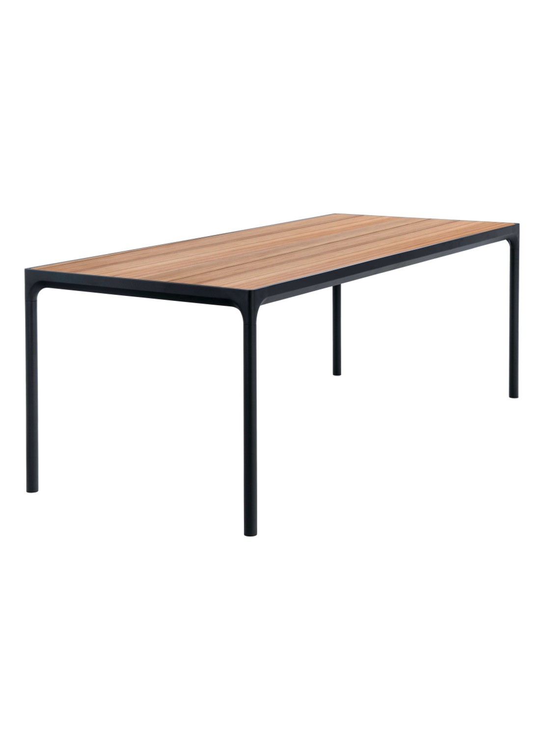 Houe Four tuintafel 210 x 90 cm - voorkant zwart