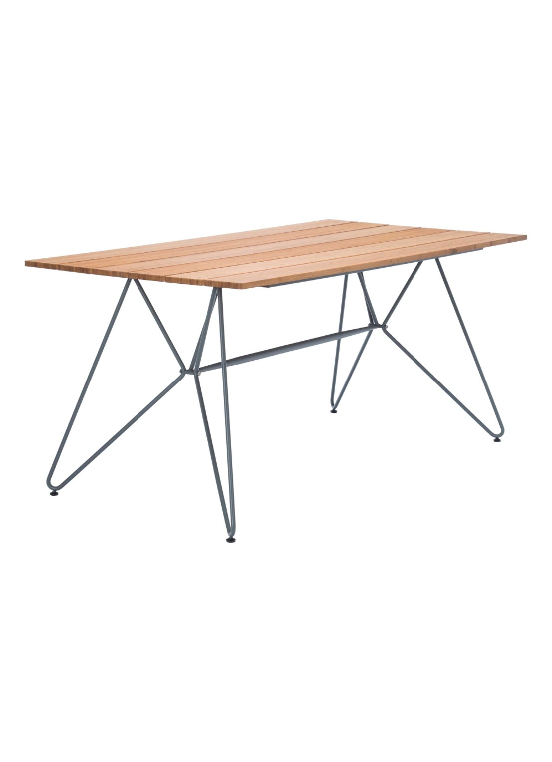 Houe Sketch Bamboo tuintafel 160 x 88 cm - voorkant naturel