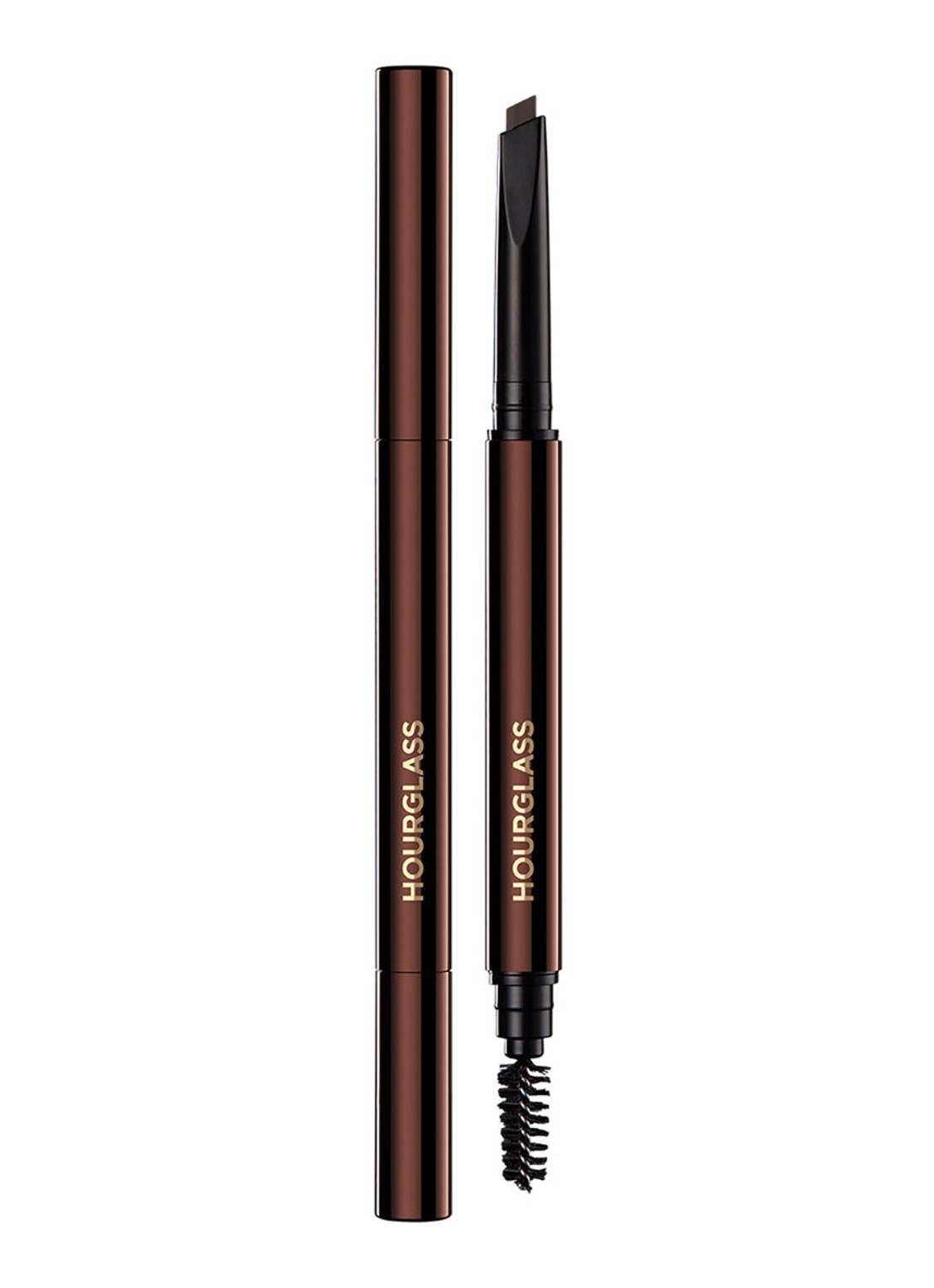 Hourglass Arch Brow Sculpting Pencil - wenkbrauwpotlood - voorkant 6 dark brunette