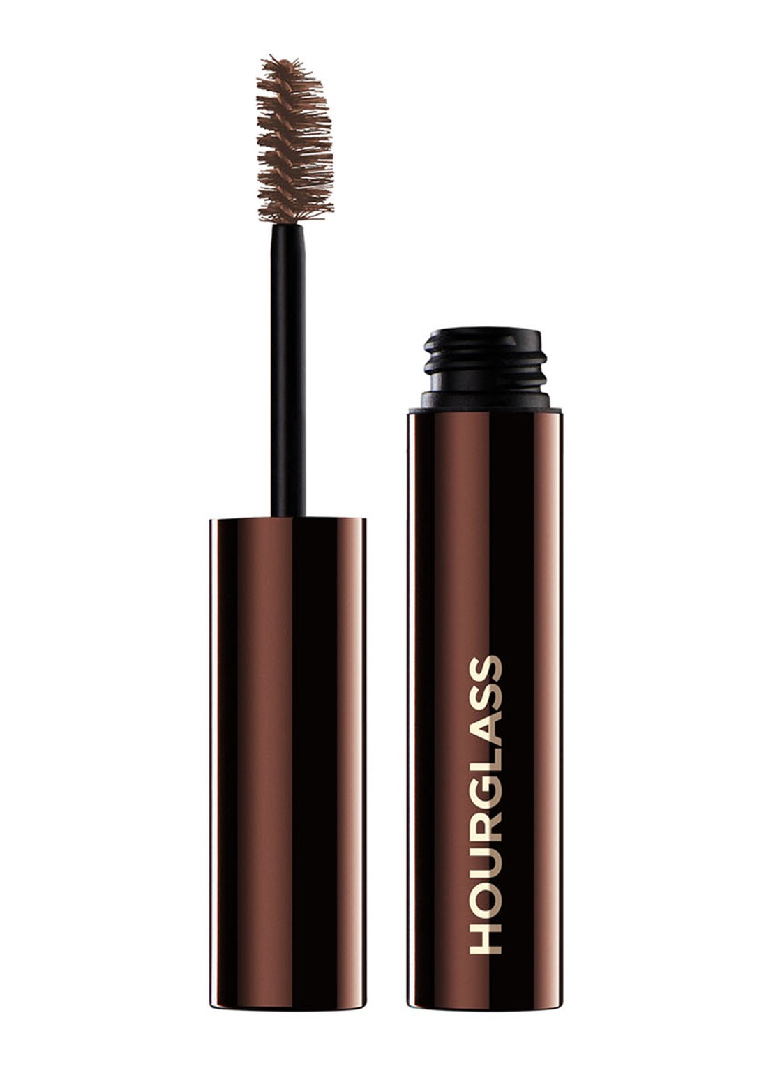 Hourglass Arch Brow Volumizing Fiber Gel - getinte wenkbrauwgel voor volume - voorkant warm blonde