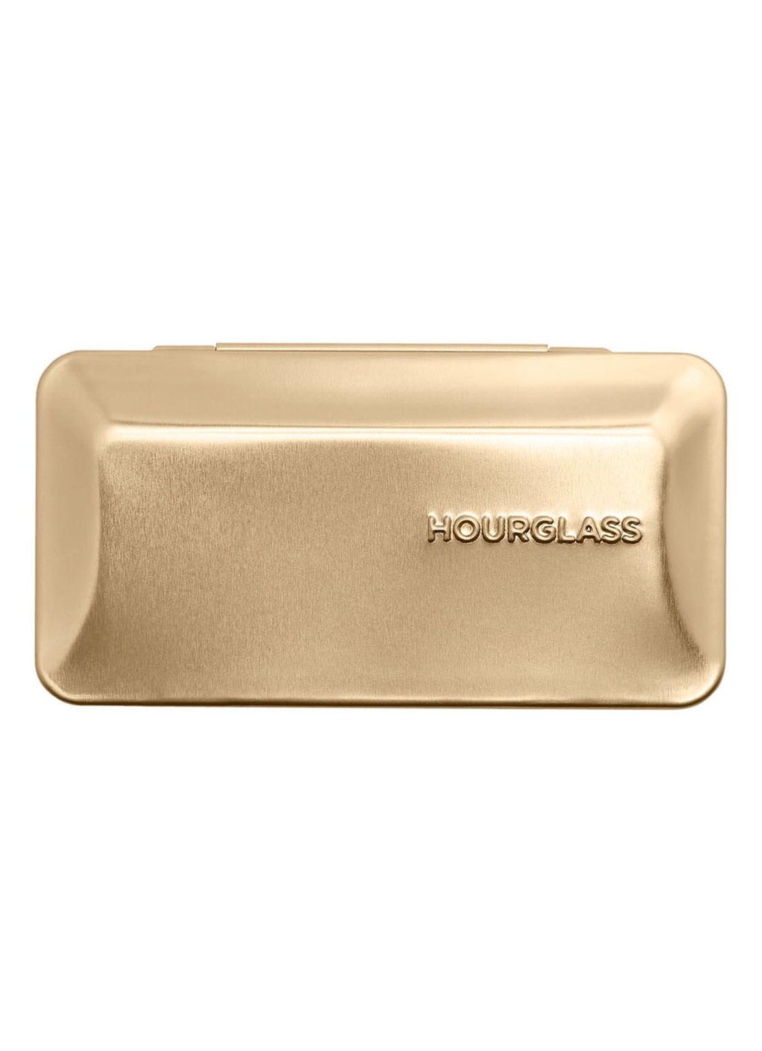 Hourglass Curator 3-Pan Palette - leeg oogschaduw palette - voorkant 2 zwart/goud