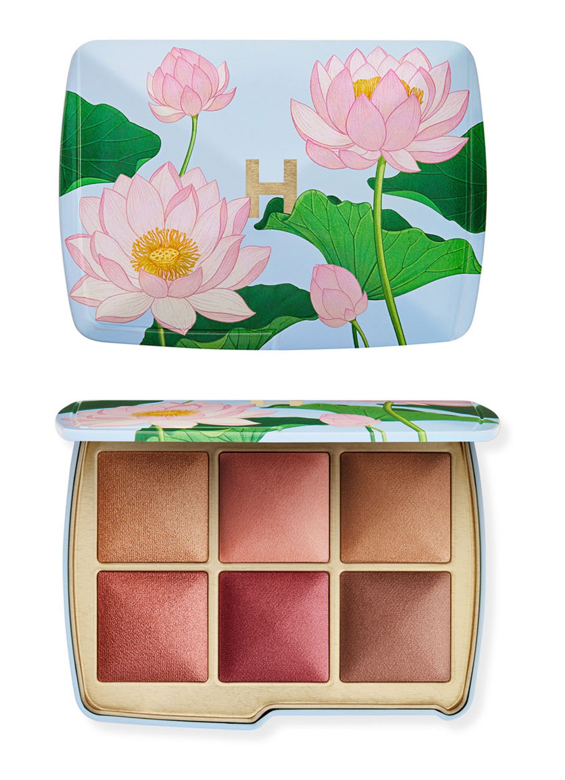 Hourglass Lighting Edit Unlocked - Limited Editon poeder, blush, countour & highlight palette - voorkant 2 lotus flower