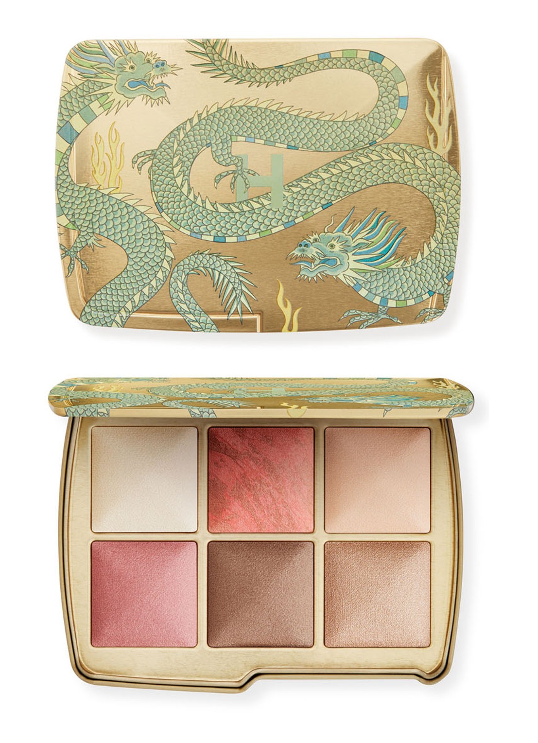 Hourglass Lighting Edit Unlocked - Limited Editon poeder, blush, countour & highlight palette - voorkant 7 dragon