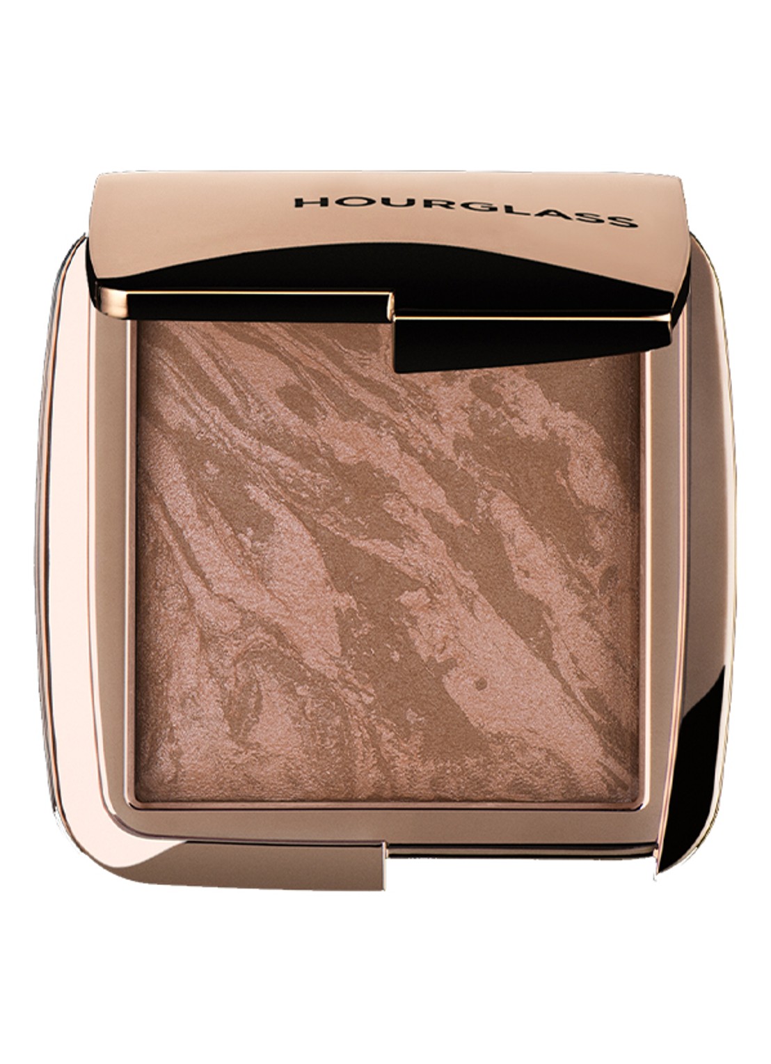 Hourglass Mini AMBIENT™ Lighting Bronzer - travel size bronzer - voorkant luminous bronze light