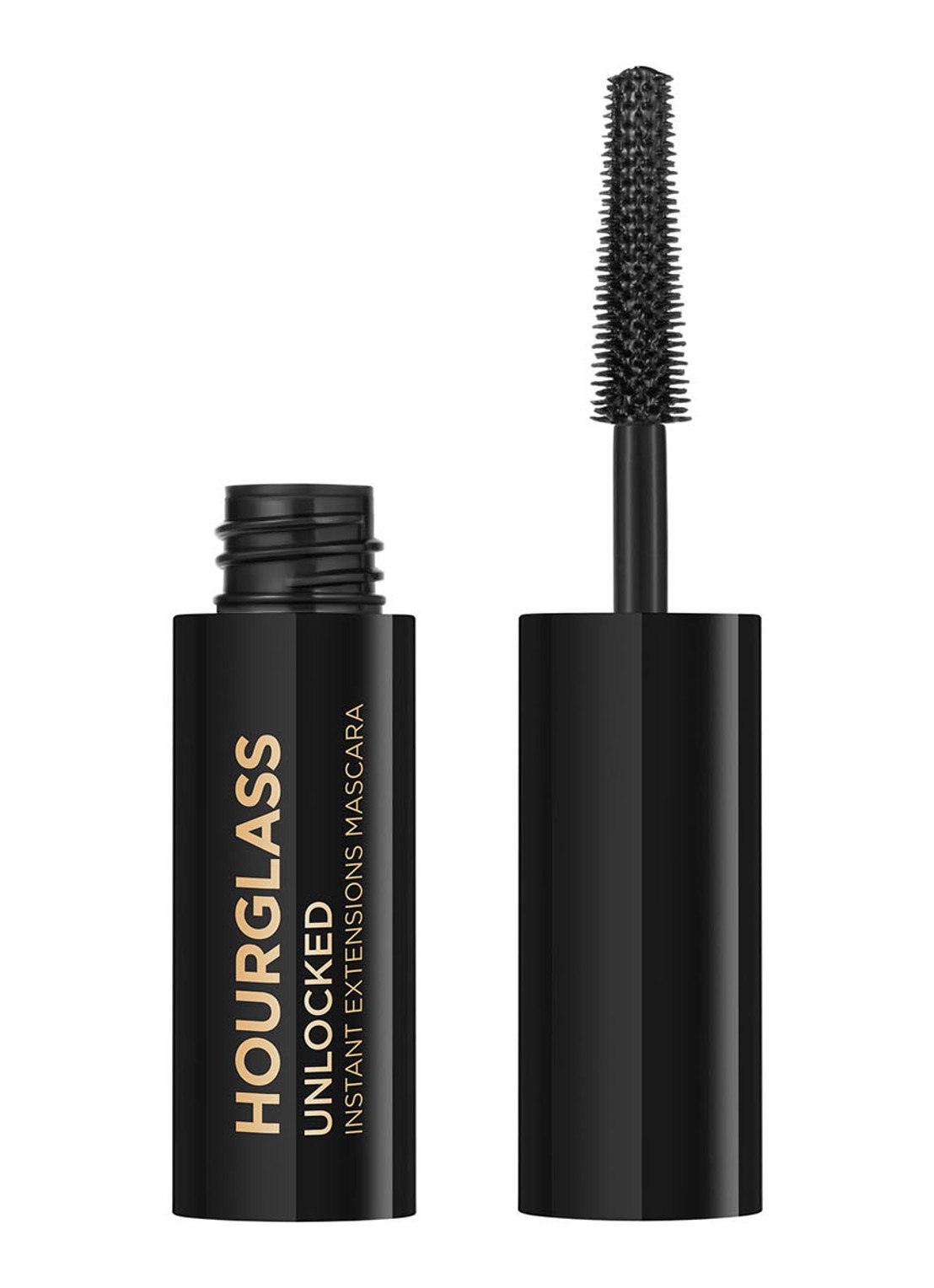 Hourglass Mini Unlocked™ Instant Extensions Mascara -  travel size mascara - voorkant 2 ultra black
