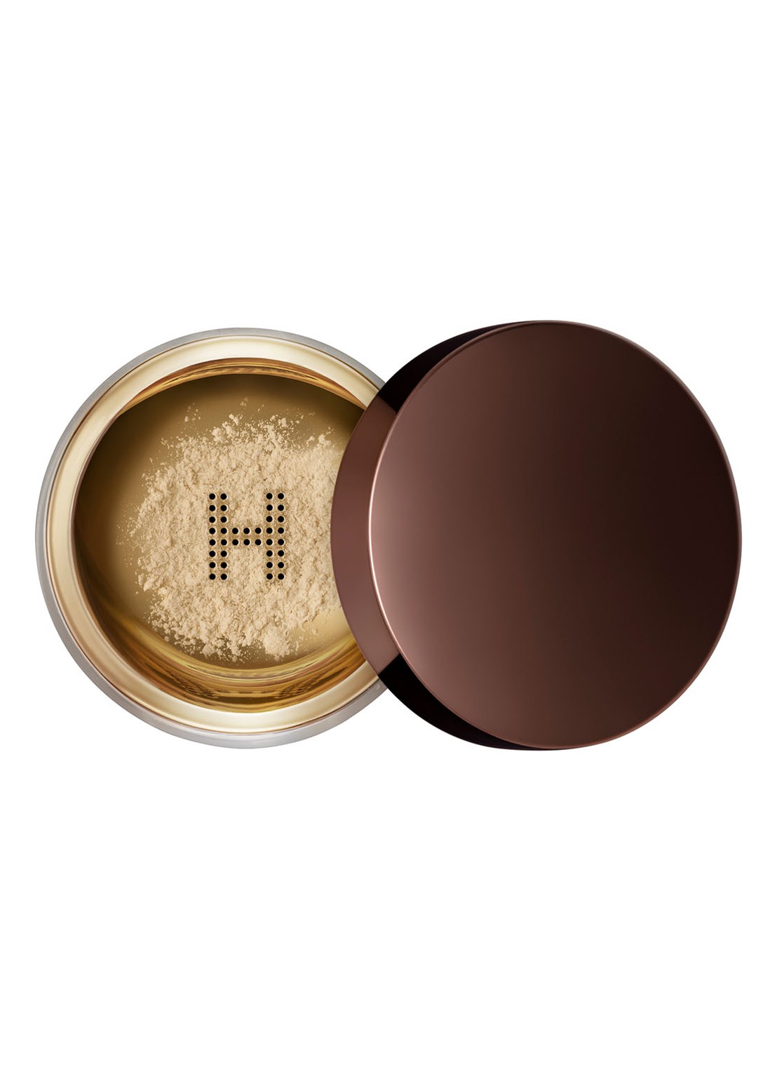 Hourglass Mini VEIL™ Translucent Setting Powder - travel size losse poeder - voorkant donkerbeige