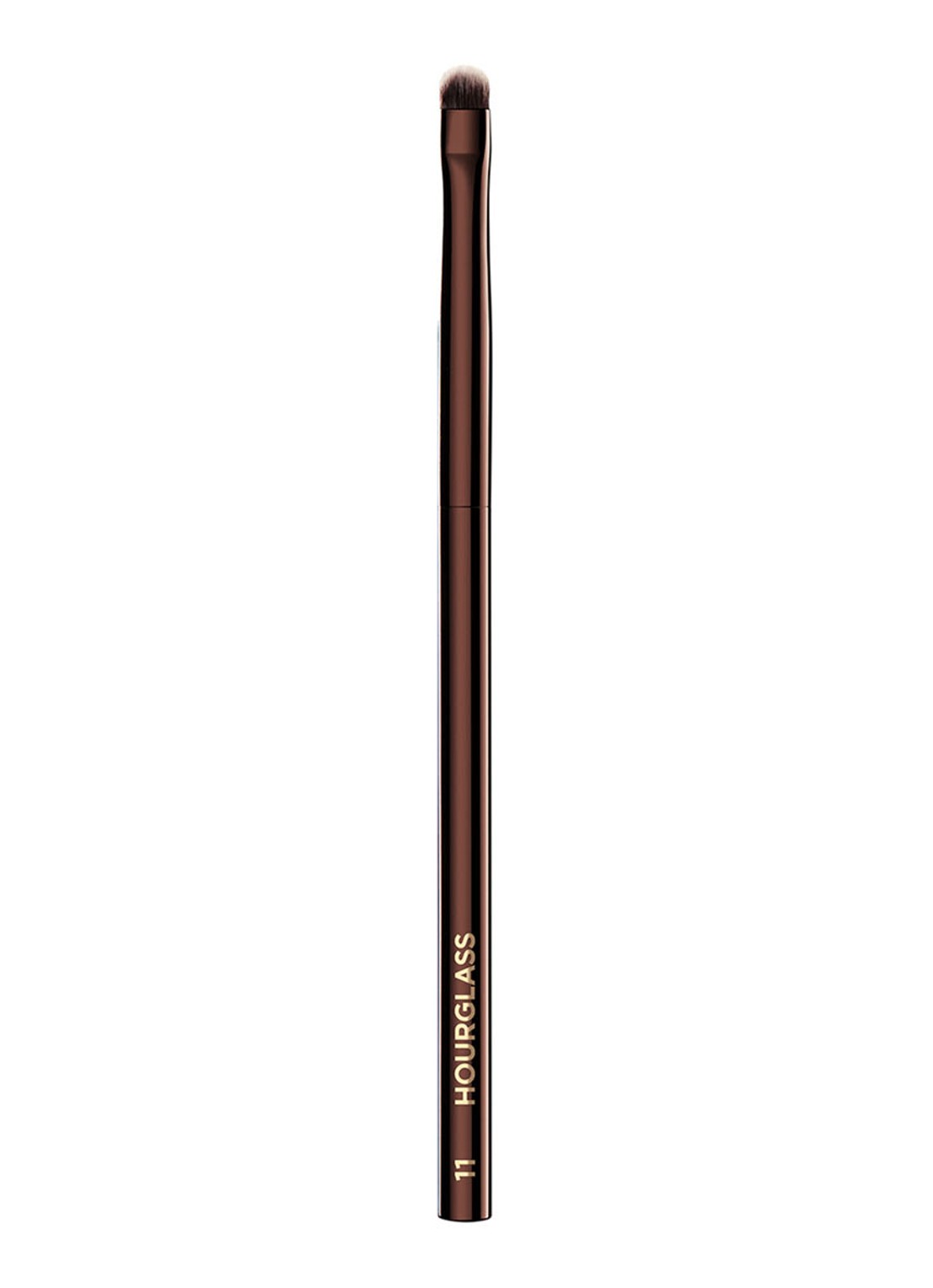 Hourglass Nº 11 Smudge Brush - oogschaduw kwast - voorkant donkerbruin