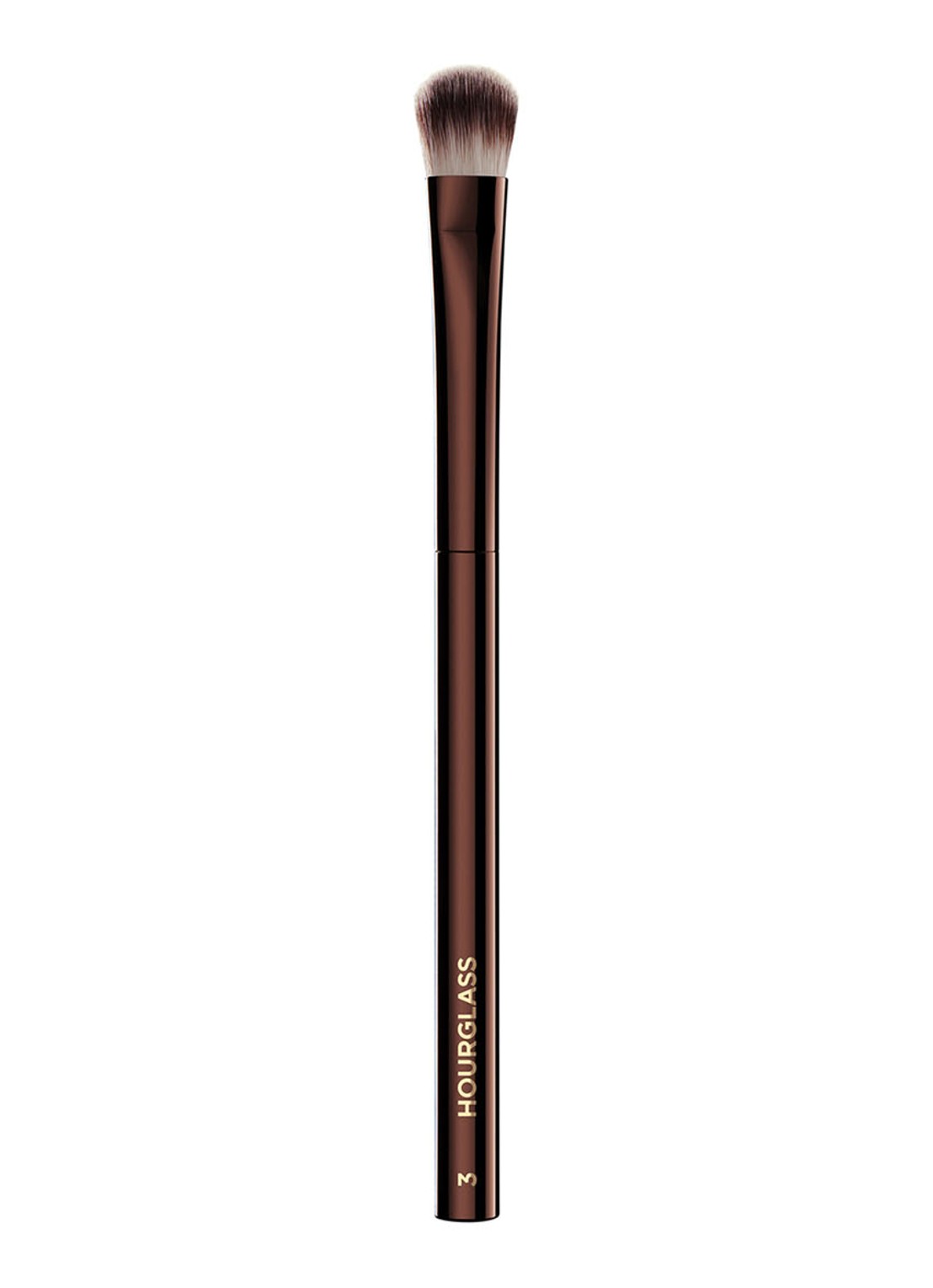 Hourglass Nº 3 All Over Shadow Brush - oogschaduw kwast - voorkant donkerbruin