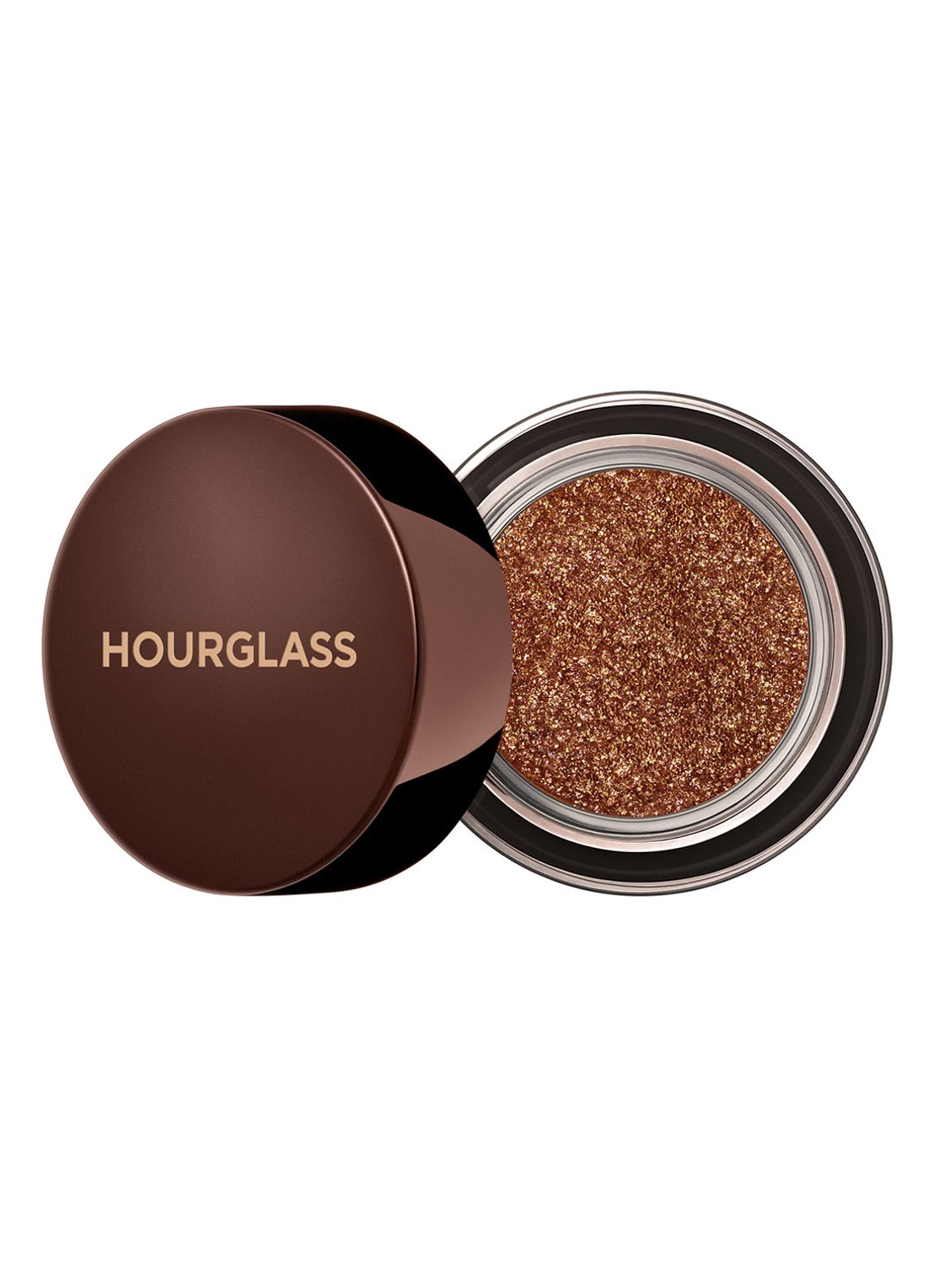 Hourglass SCATTERED LIGHT™ Glitter Eyeshadow - crème oogschaduw - voorkant 3 burnish