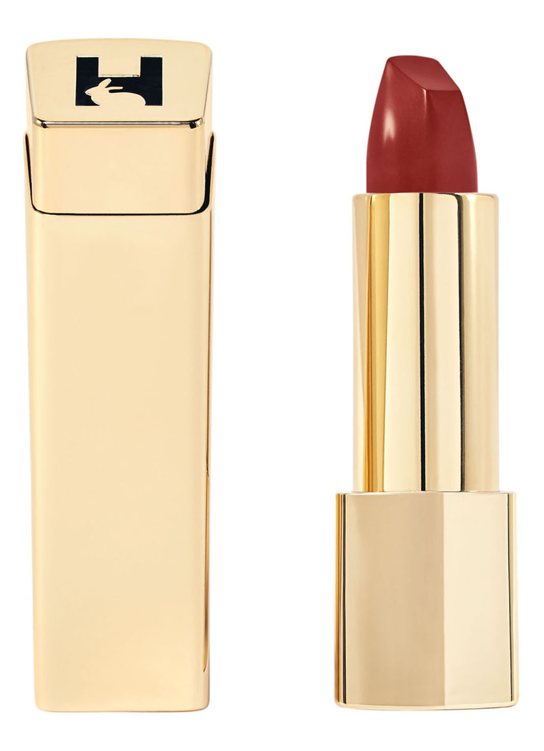 Hourglass Unlocked™ Satin Crème - lipstick - voorkant 3 324 roar