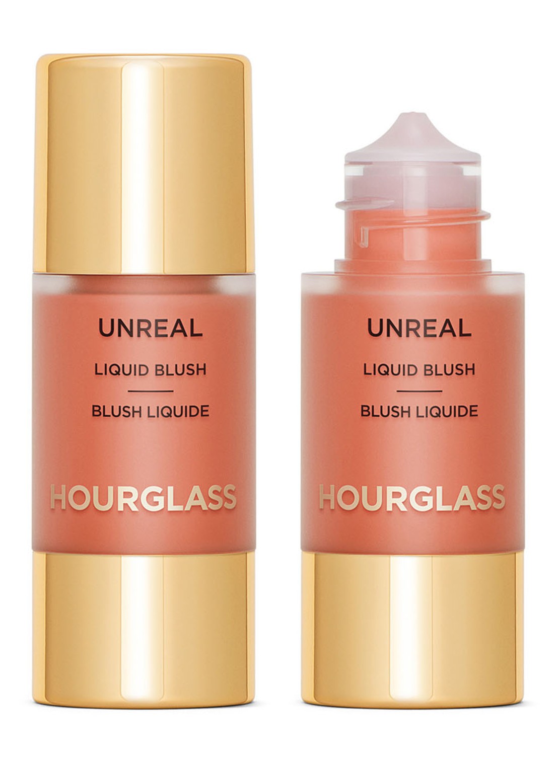 Hourglass Unreal Liquid Blush - vloeibare blush - voorkant 6 moment