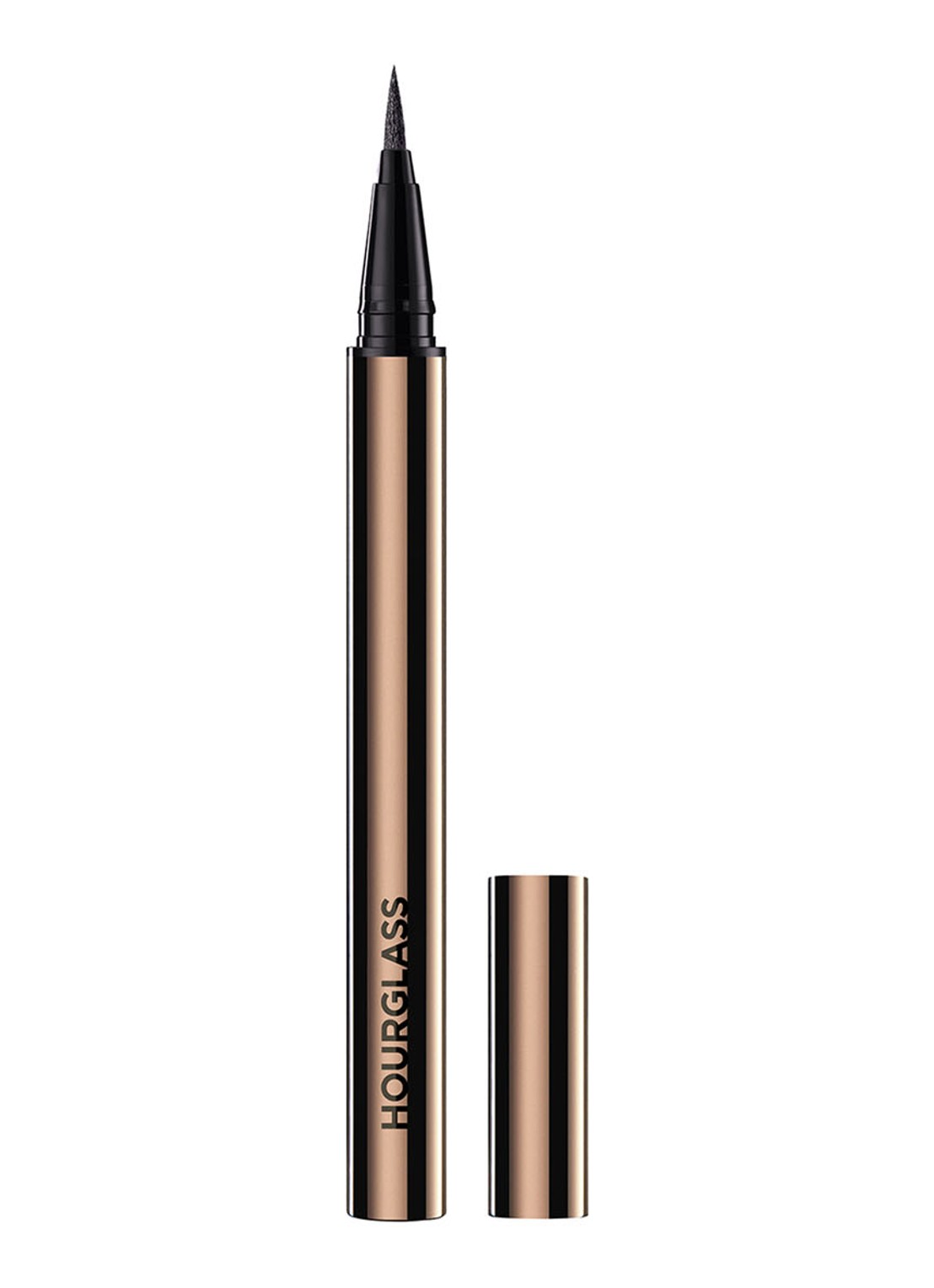 Hourglass VOYEUR™ Waterproof Liquid Liner - waterproof vloeibare eyeliner - voorkant ultra black
