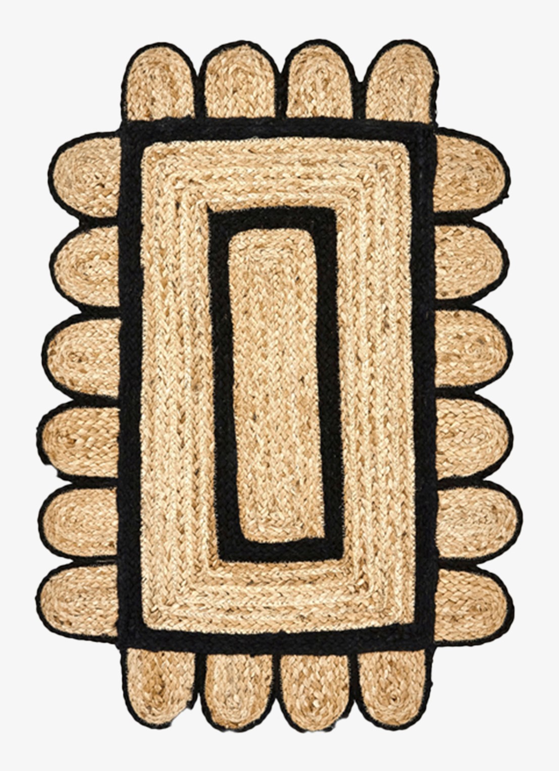 House Doctor Denta deurmat 60 x 90 cm - voorkant 2 zwart