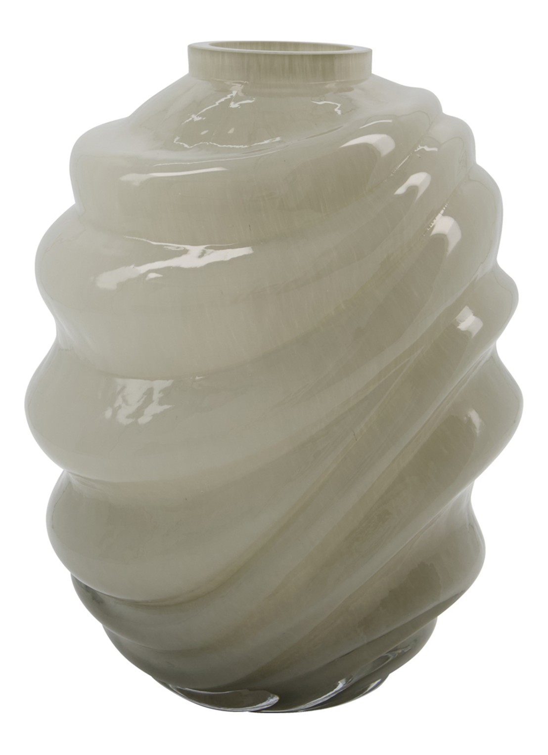 House Doctor Desert vaas 26,5 cm - voorkant 3 gebroken wit