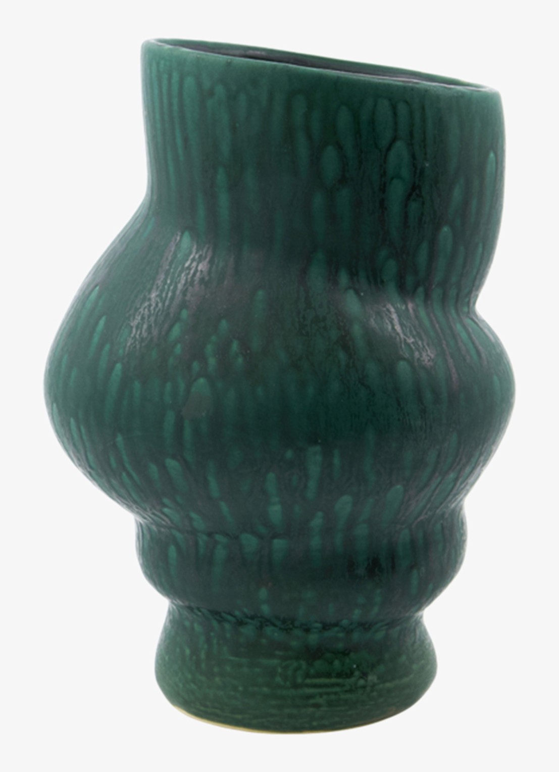 House Doctor Disc vaas 25 cm - voorkant groen