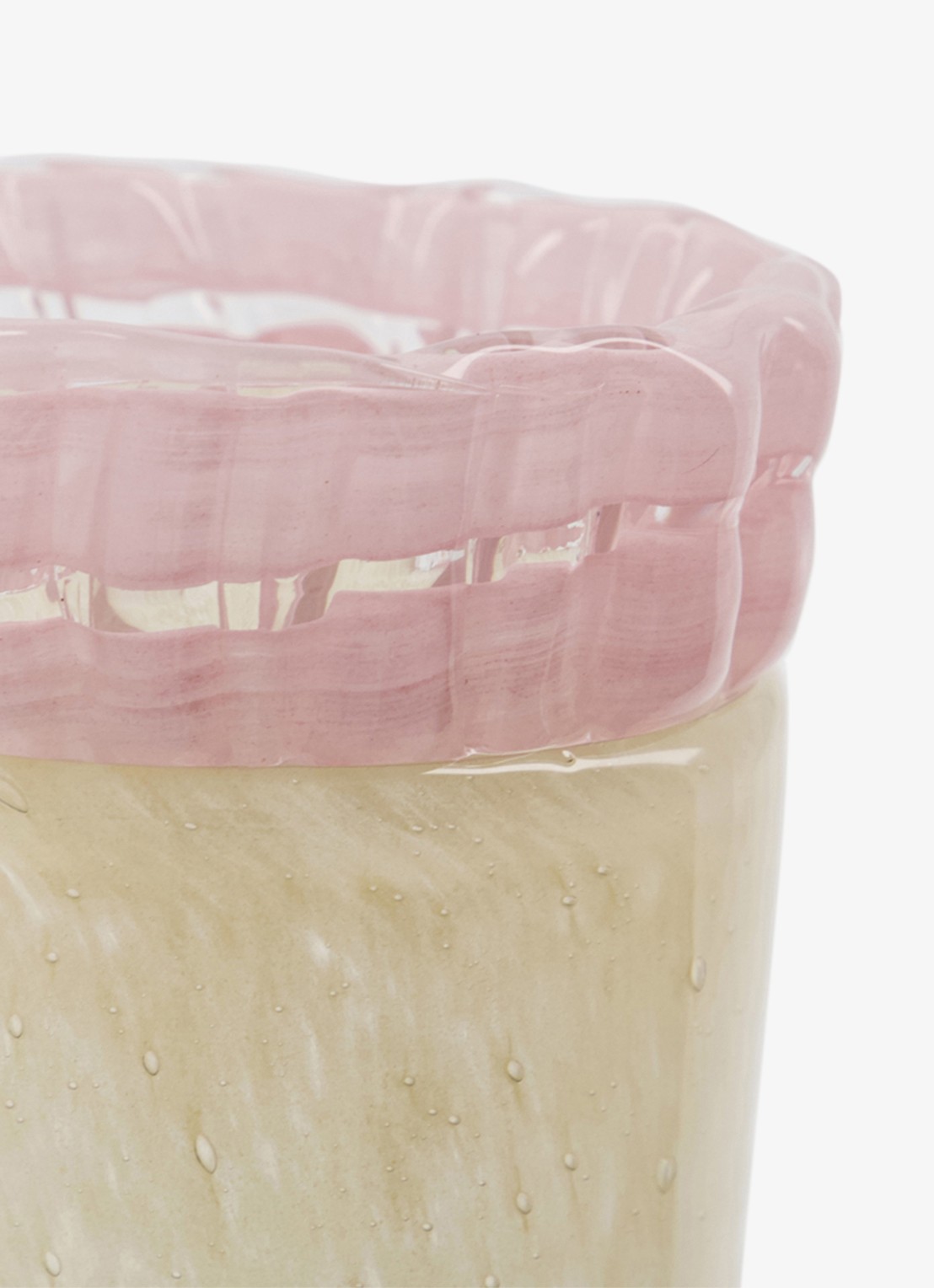 House Doctor Kupla vaas 9,5 cm - detail beige