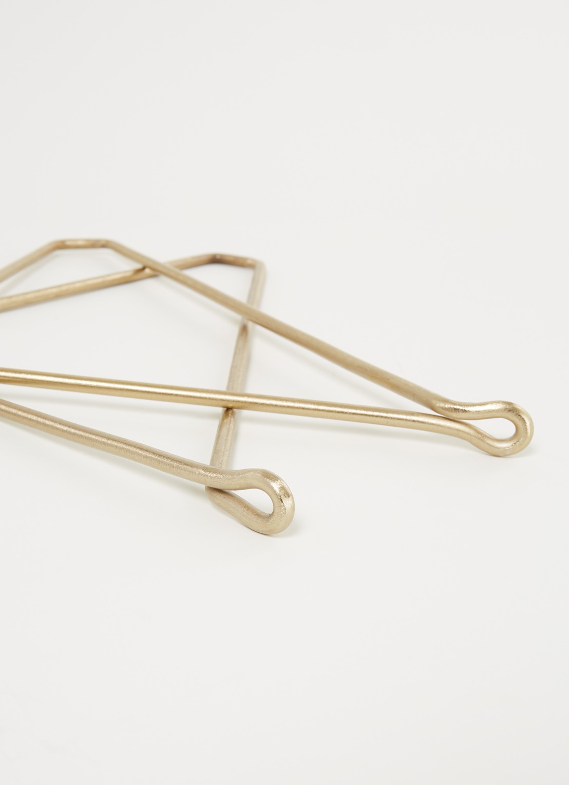House Doctor Plankdragers 25,5 cm set van 2 - detail goud