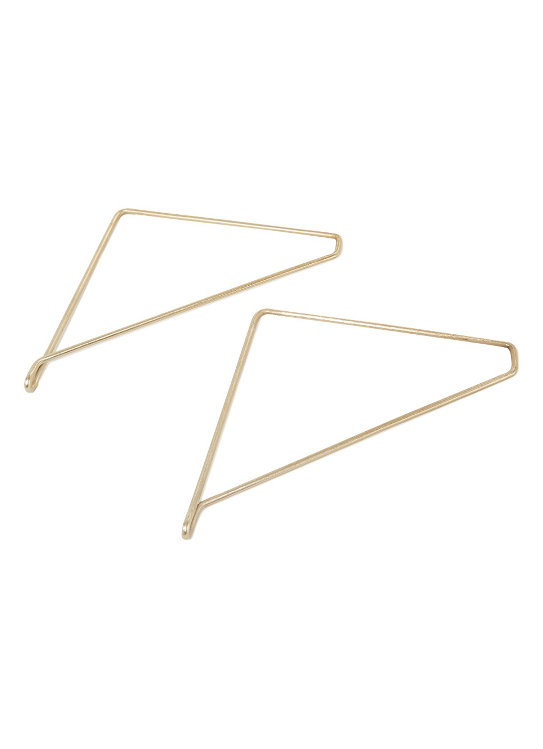 House Doctor Plankdragers 25,5 cm set van 2 - voorkant 2 goud
