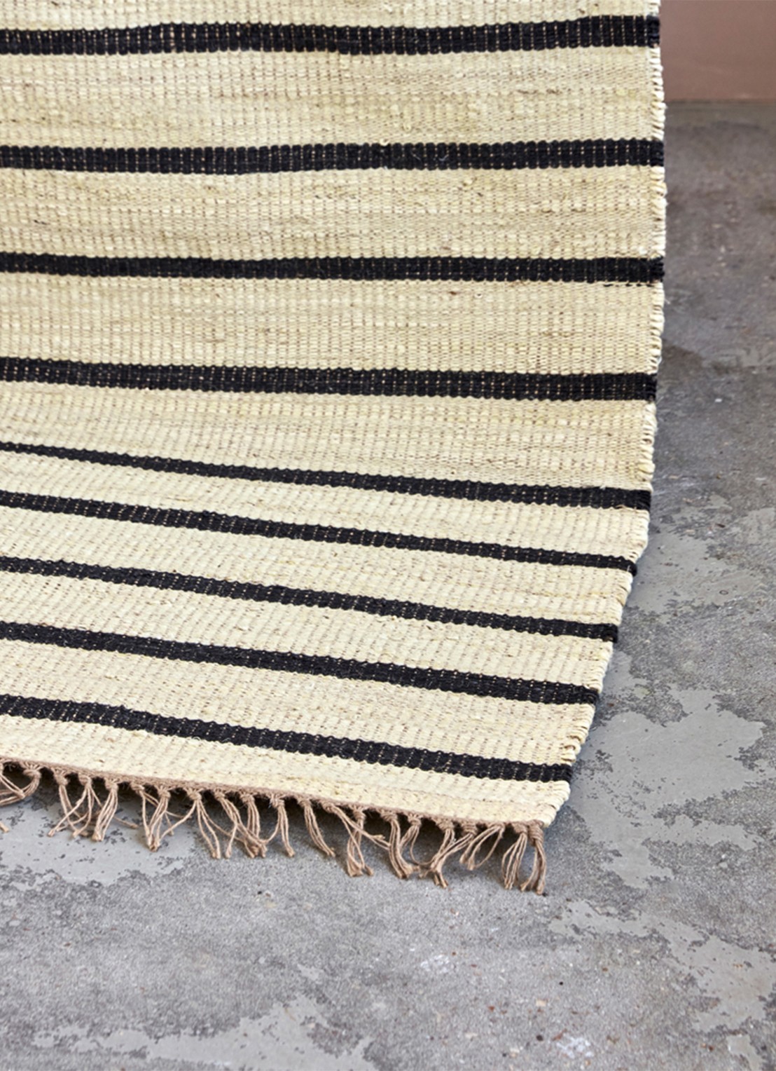 House Doctor Sima vloerkleed 60 x 90 cm - voorkant 2 creme
