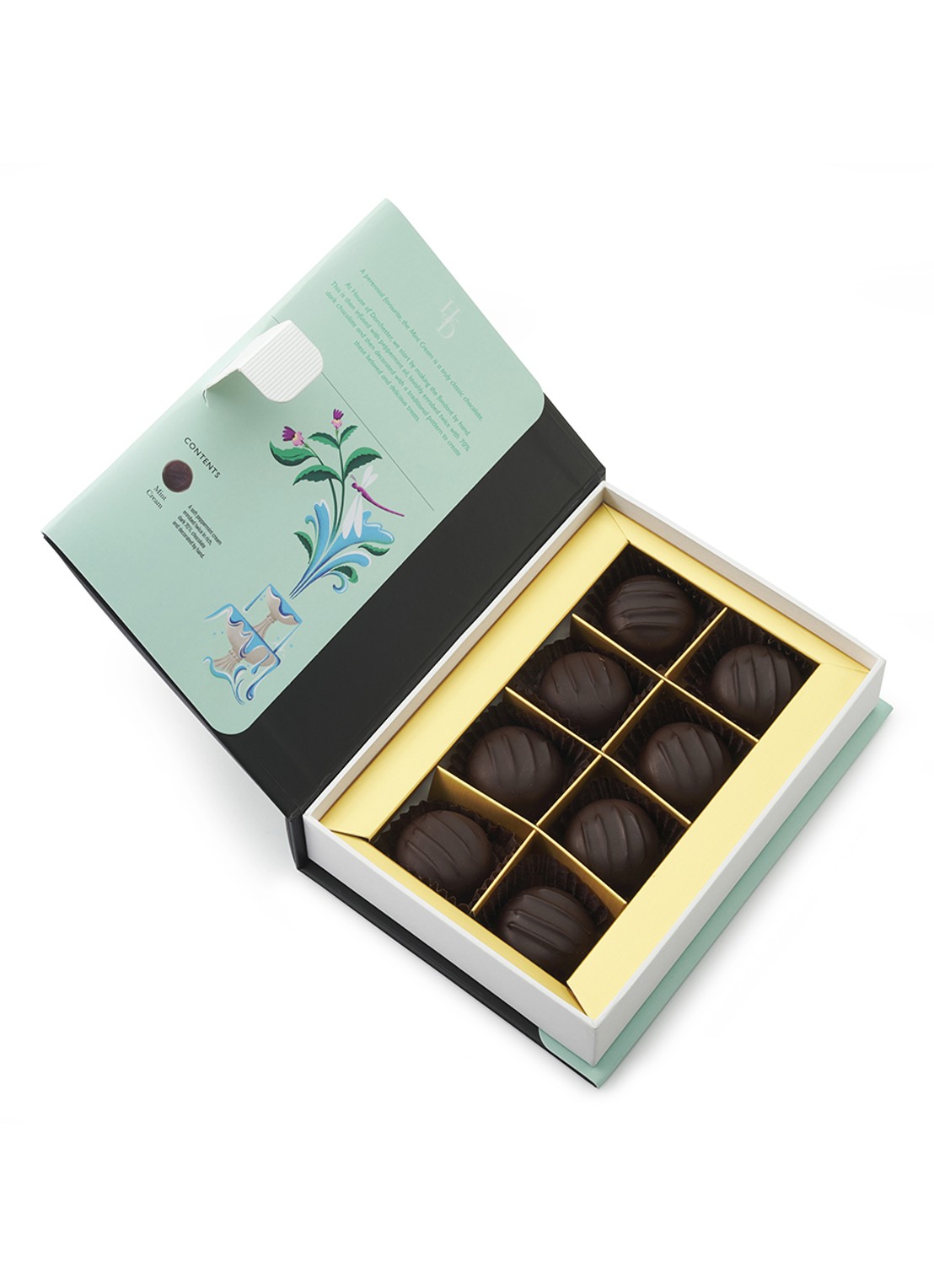 House of Dorchester Chocolate Mint bonbons 8 stuks - voorkant 2 undefined