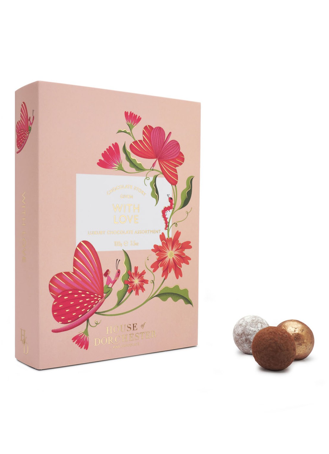 House of Dorchester With Love Book Box chocolade bonbons 8 stuks - voorkant 2 undefined